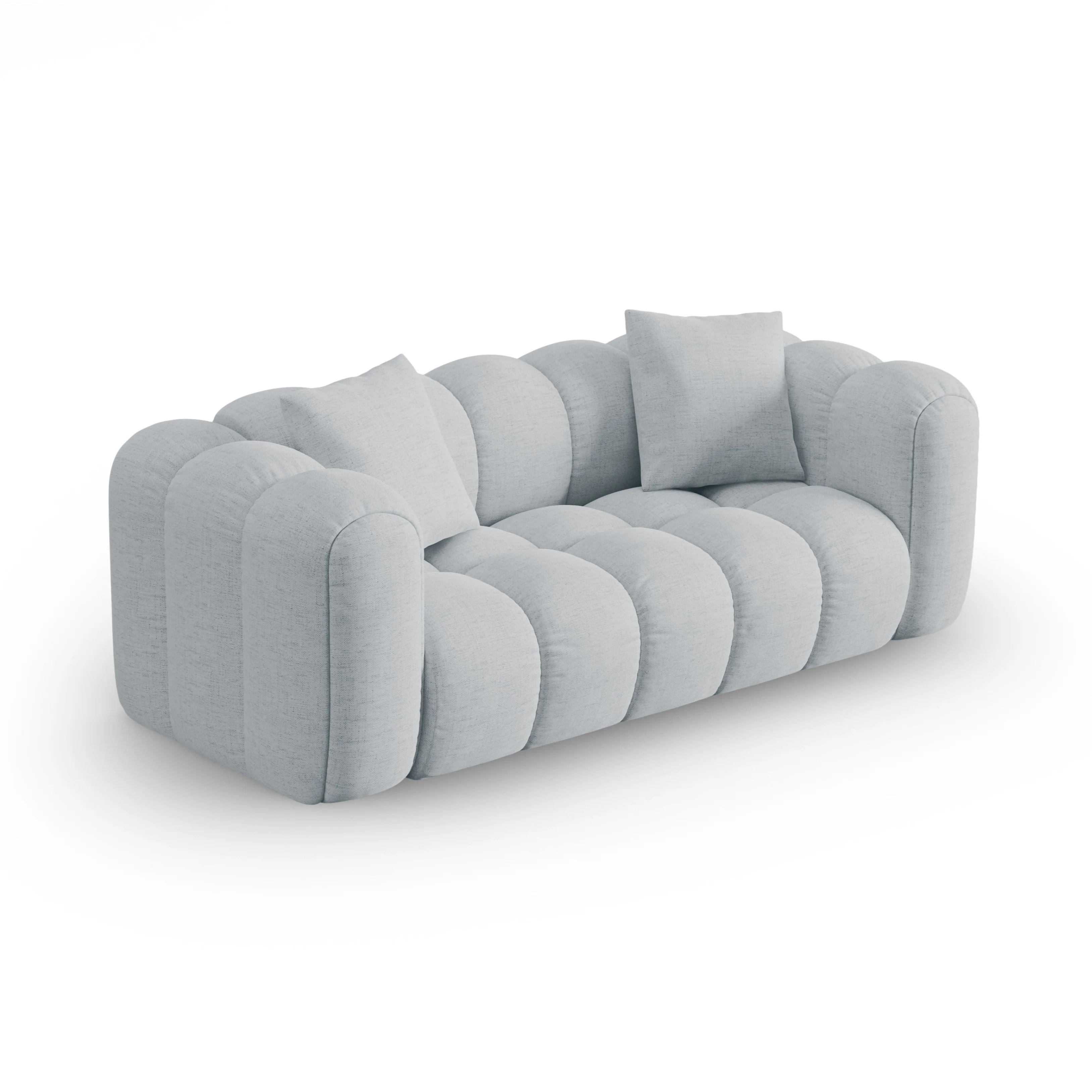 Sofa 3-osobowa ASTRO jasnoszary szenil