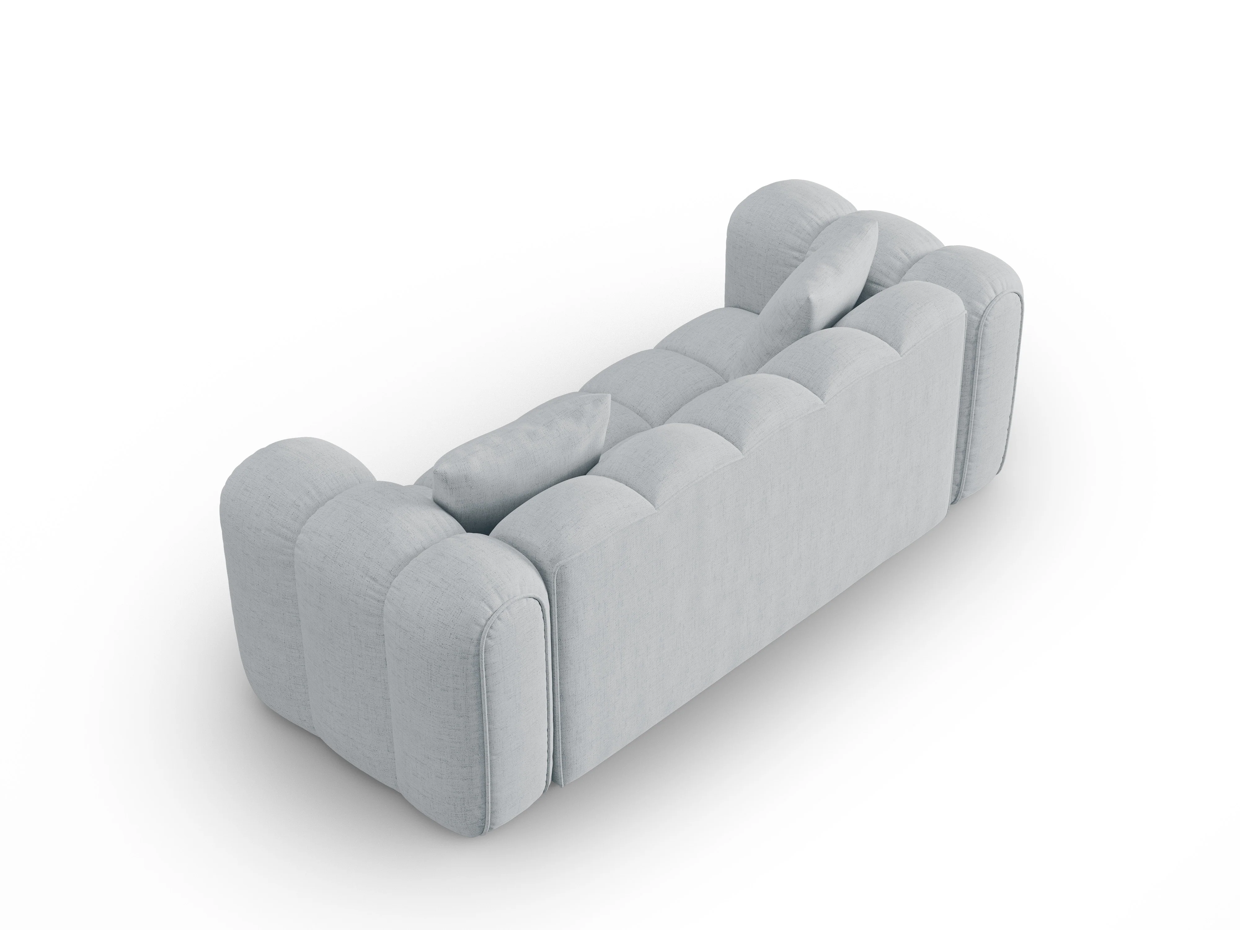 Sofa 3-osobowa ASTRO jasnoszary szenil - Image 3