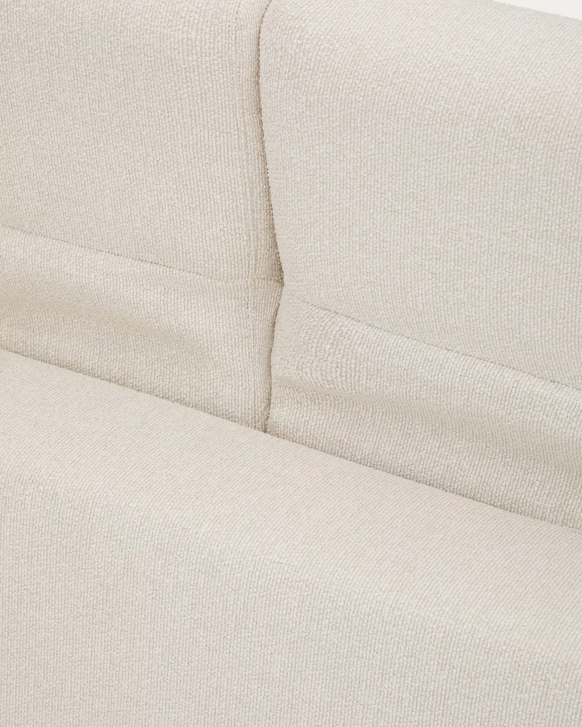 Sofa 3-osobowa AURUM ecru szenil z ciemnoszarą podstawą - Image 8