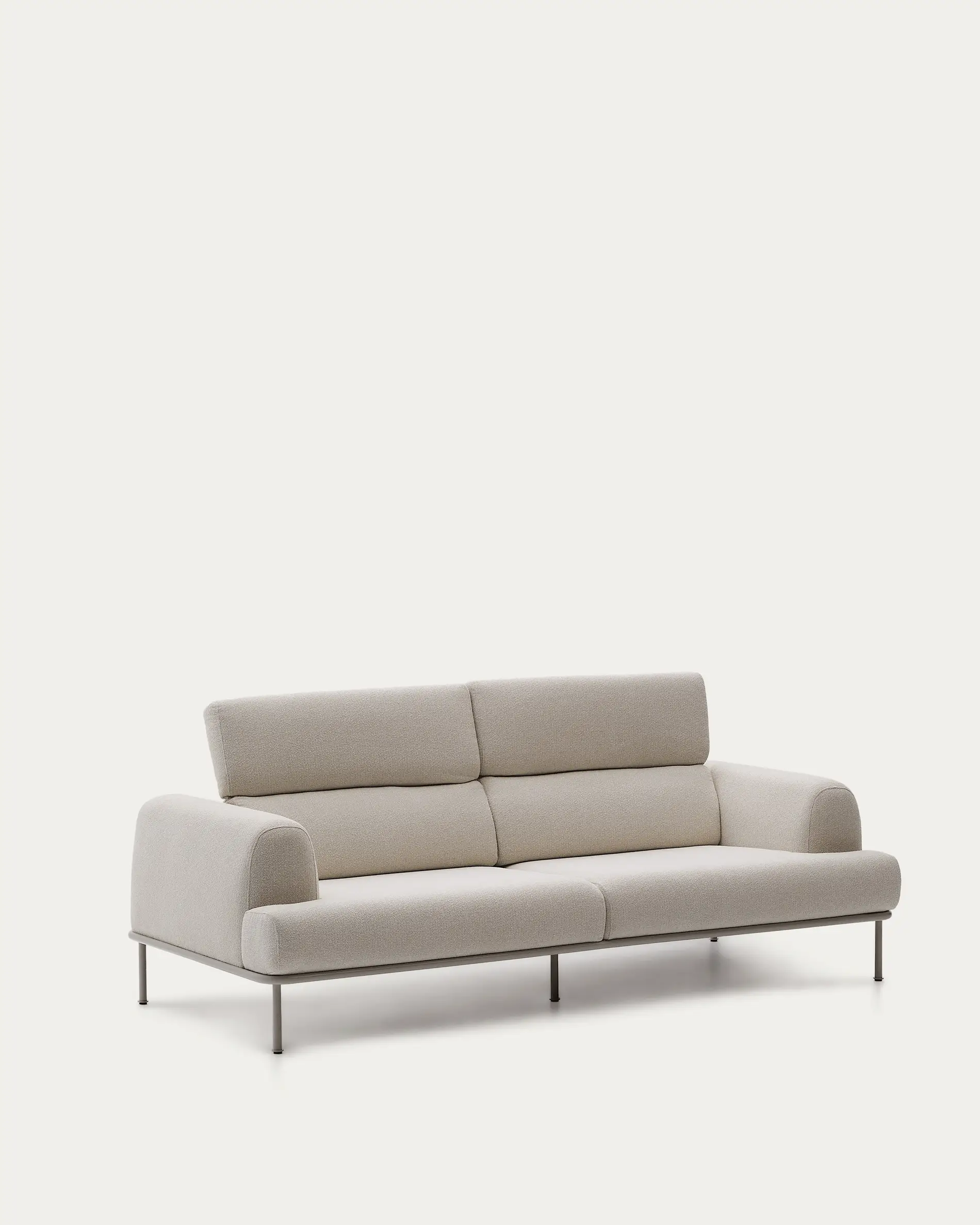 Sofa 3-osobowa AURUM ecru szenil z beżową podstawą - Image 17