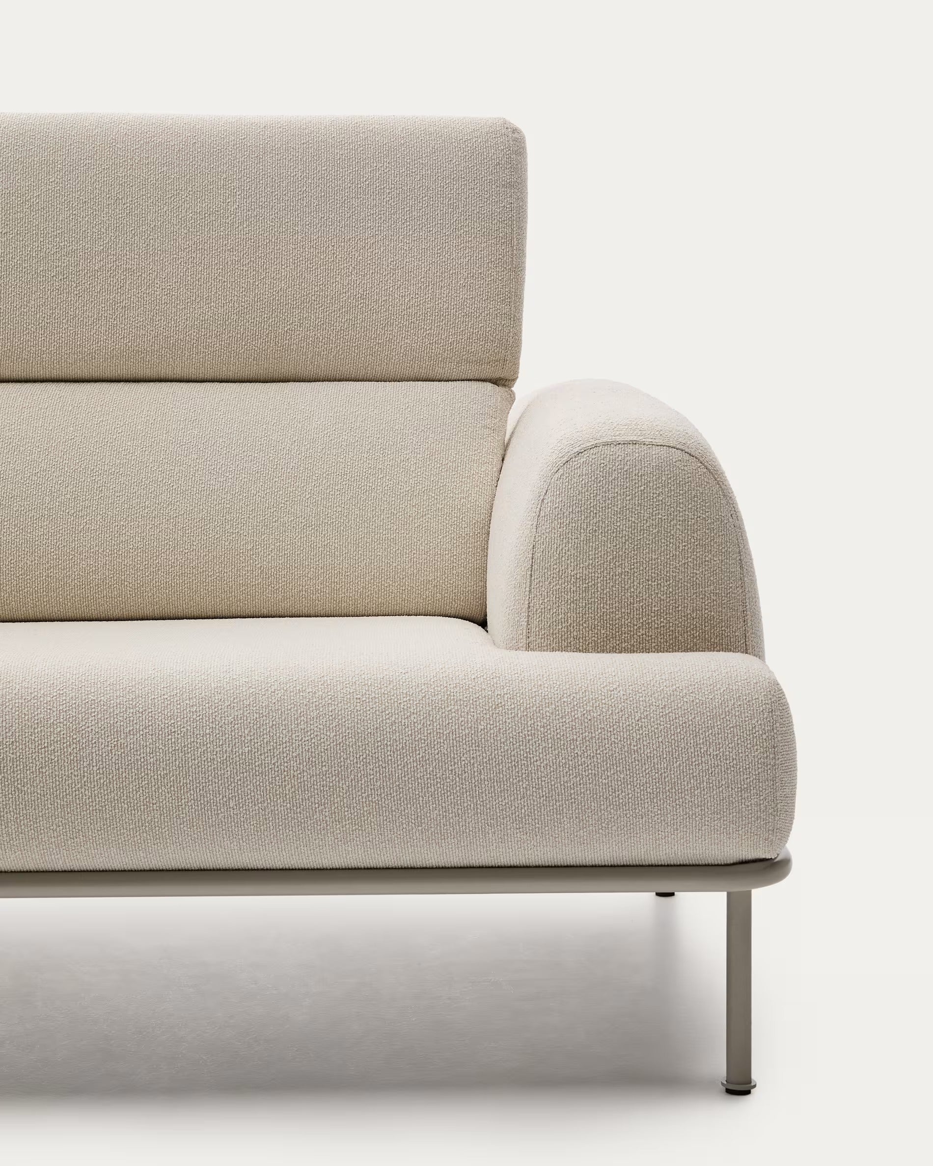 Sofa 3-osobowa AURUM ecru szenil z beżową podstawą - Image 19