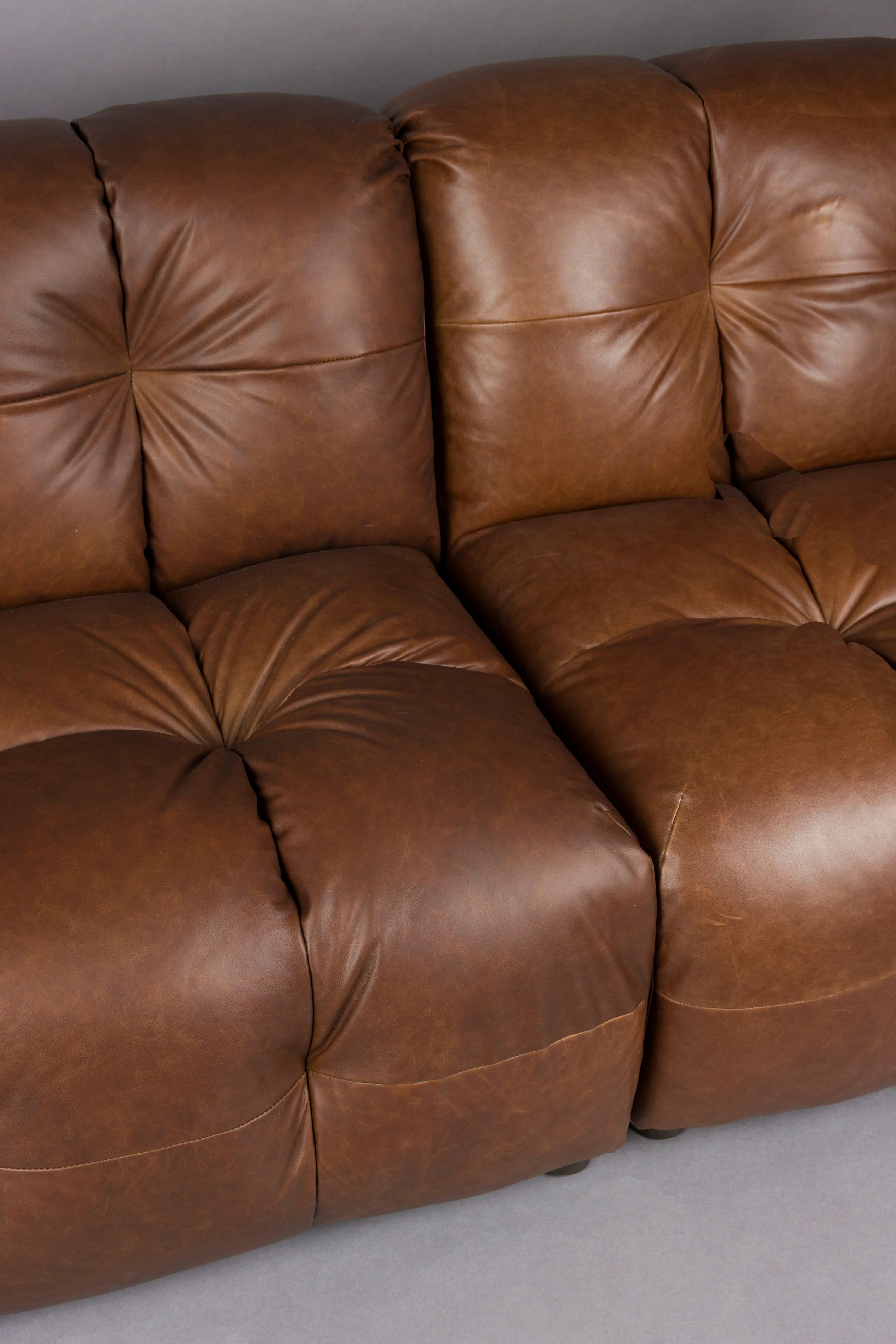 Sofa 3-osobowa HACKMAN czekoladowa skóra - Image 6