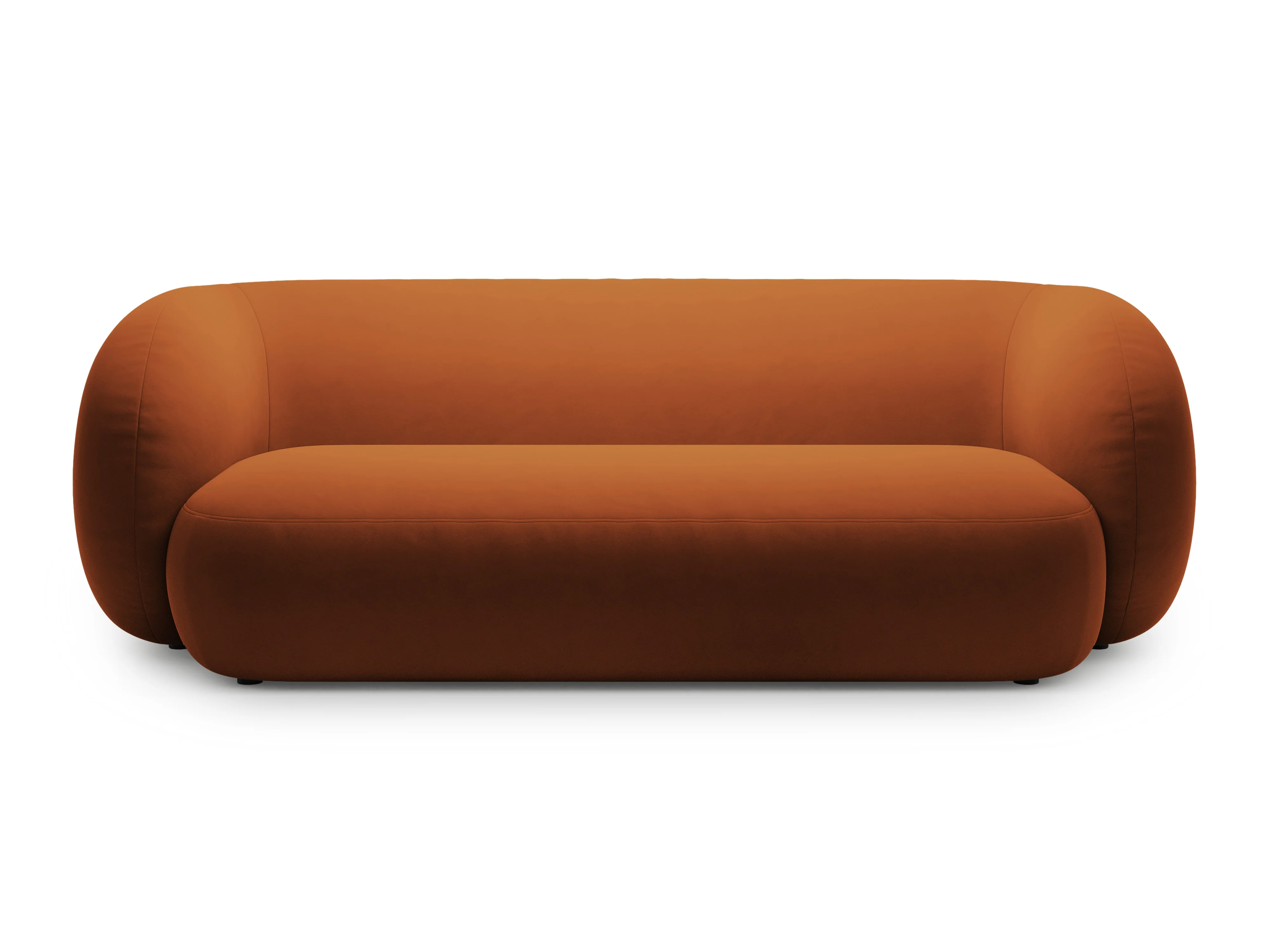 Sofa aksamitna 3-osobowa KATE terracotta - Image 2