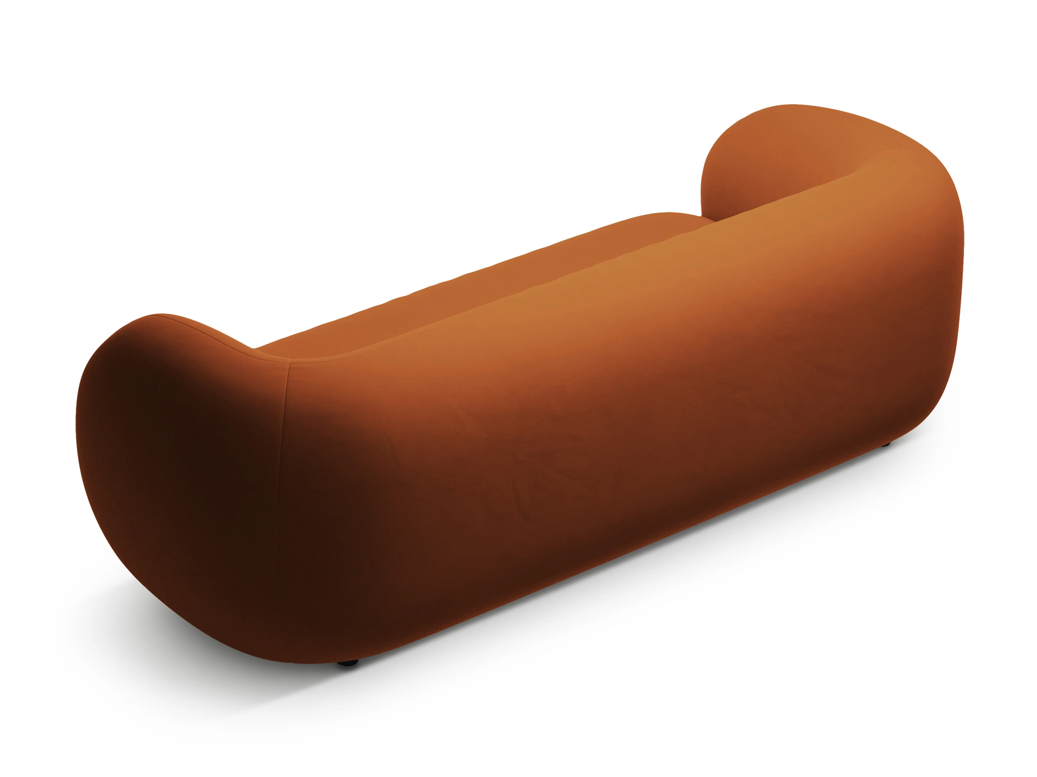 Sofa aksamitna 3-osobowa KATE terracotta - Image 3