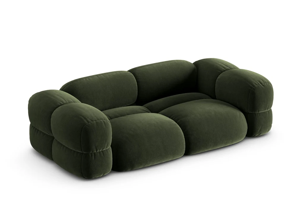 Sofa 3-osobowa aksamitna LORETTO zielony - Image 3