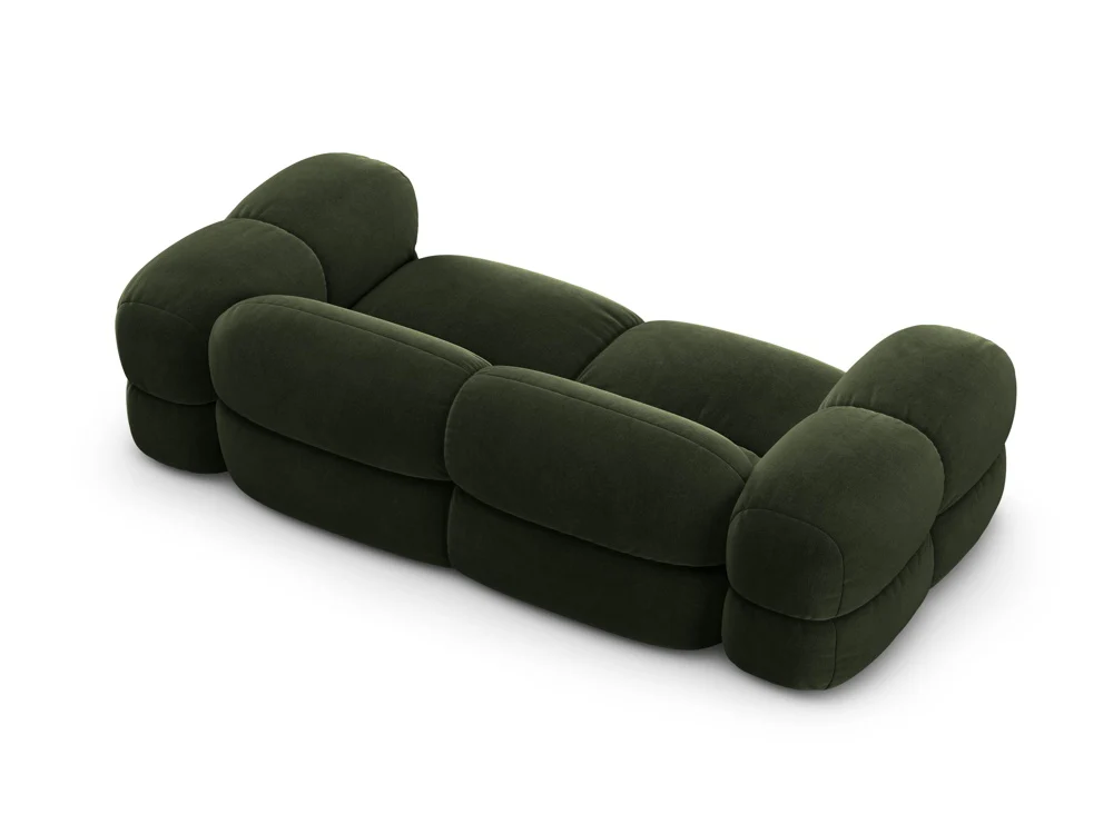 Sofa 3-osobowa aksamitna LORETTO zielony - Image 4