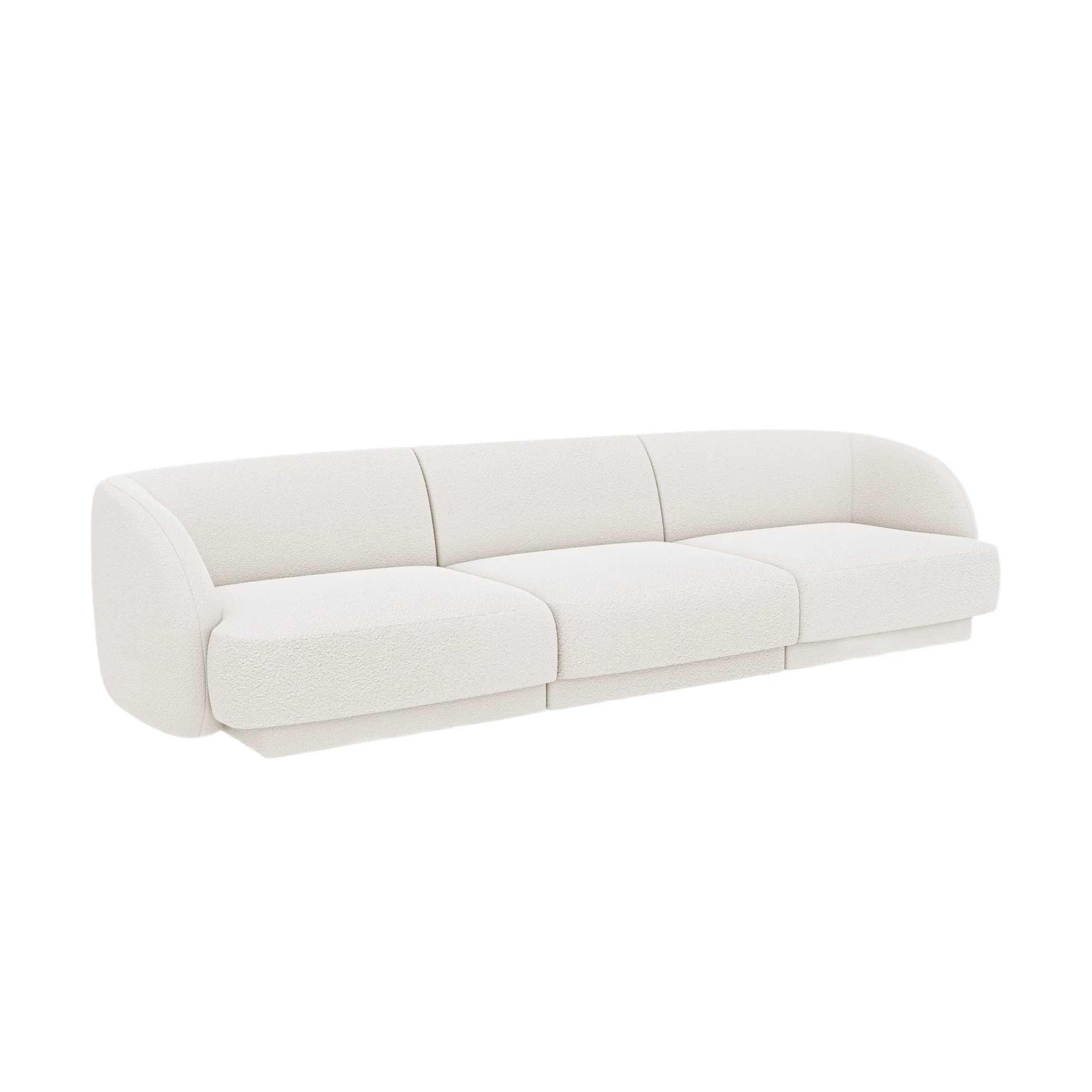 Sofa 3-osobowa MILEY biały boucle