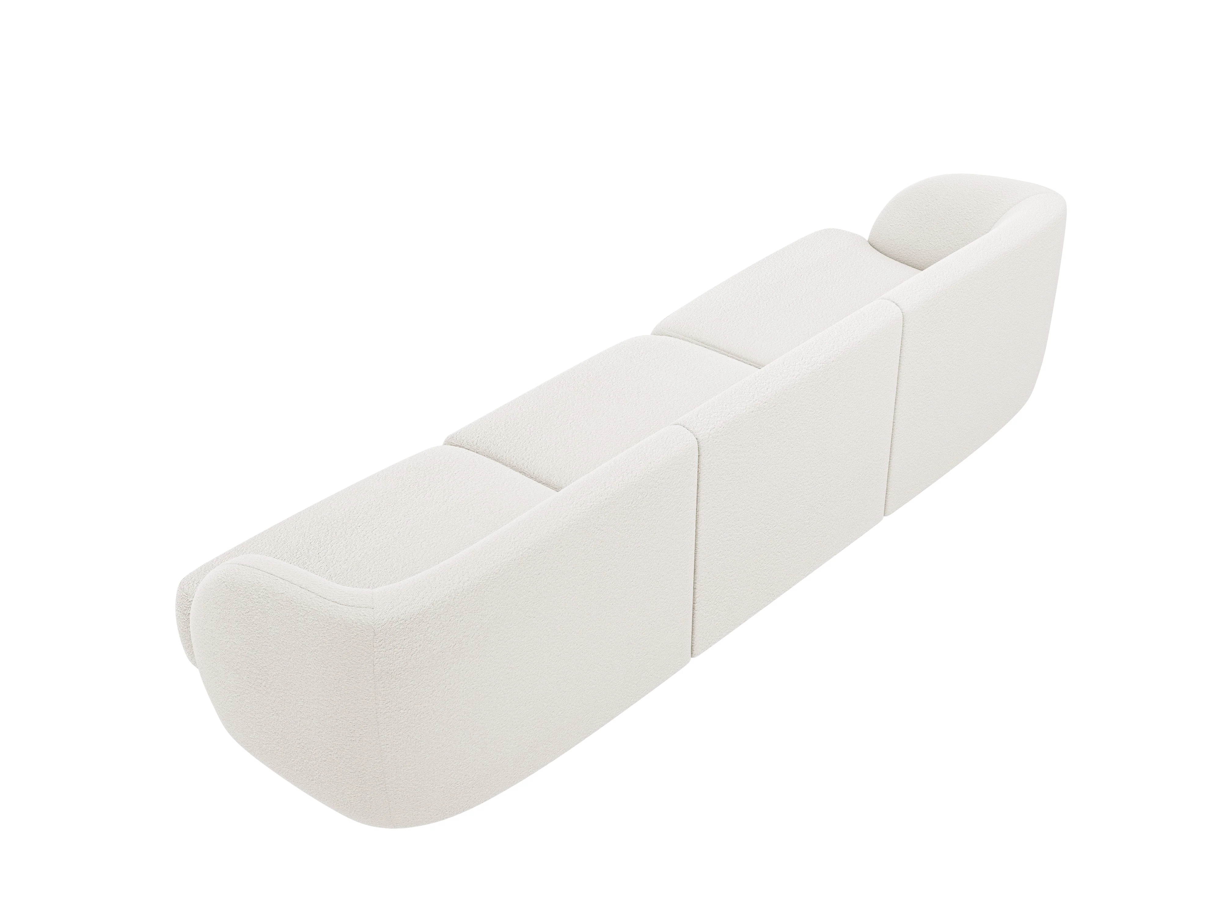 Sofa 3-osobowa MILEY biały boucle - Image 3