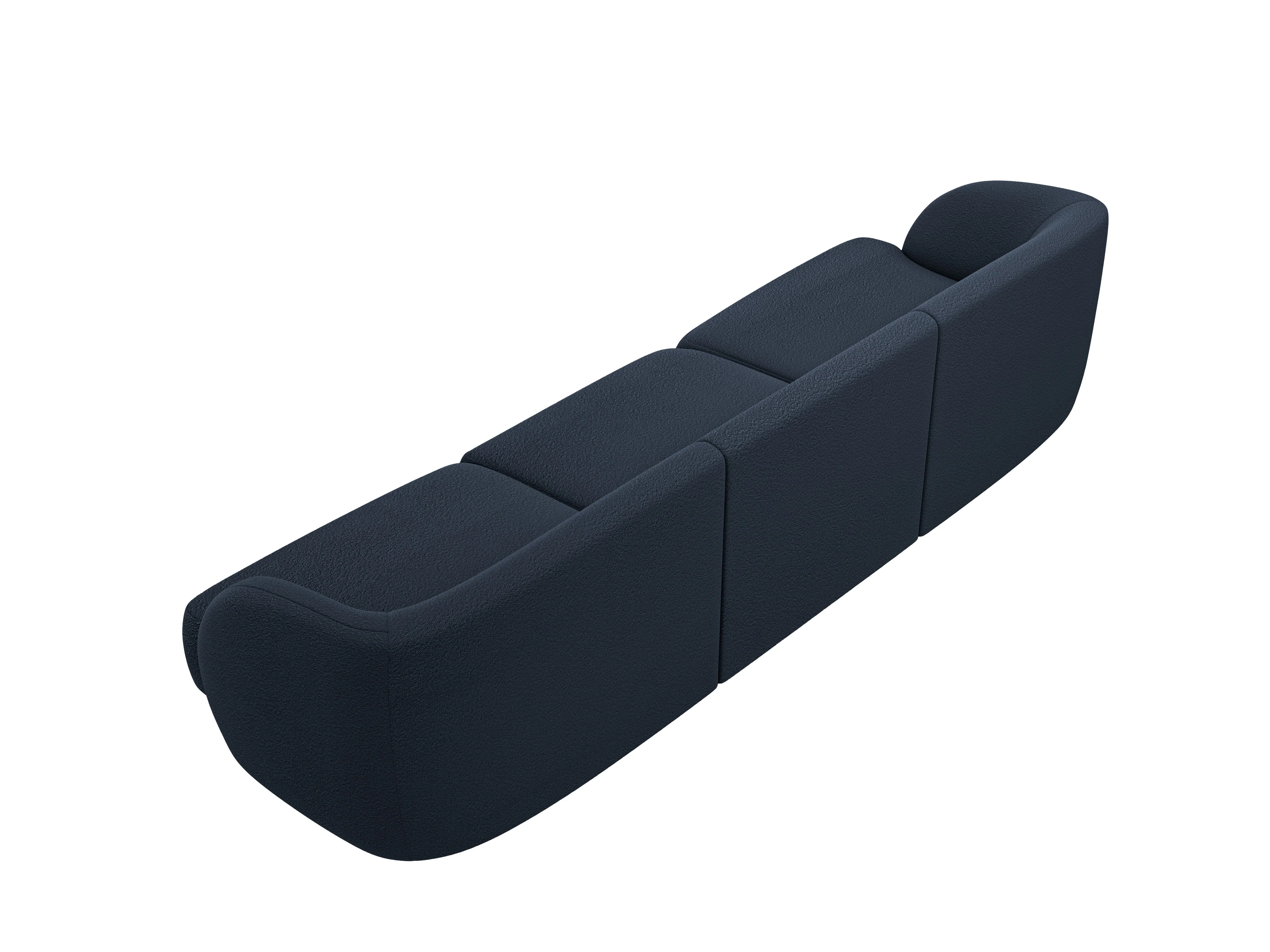 Sofa 3-osobowa MILEY ciemnoniebieski boucle - Image 3