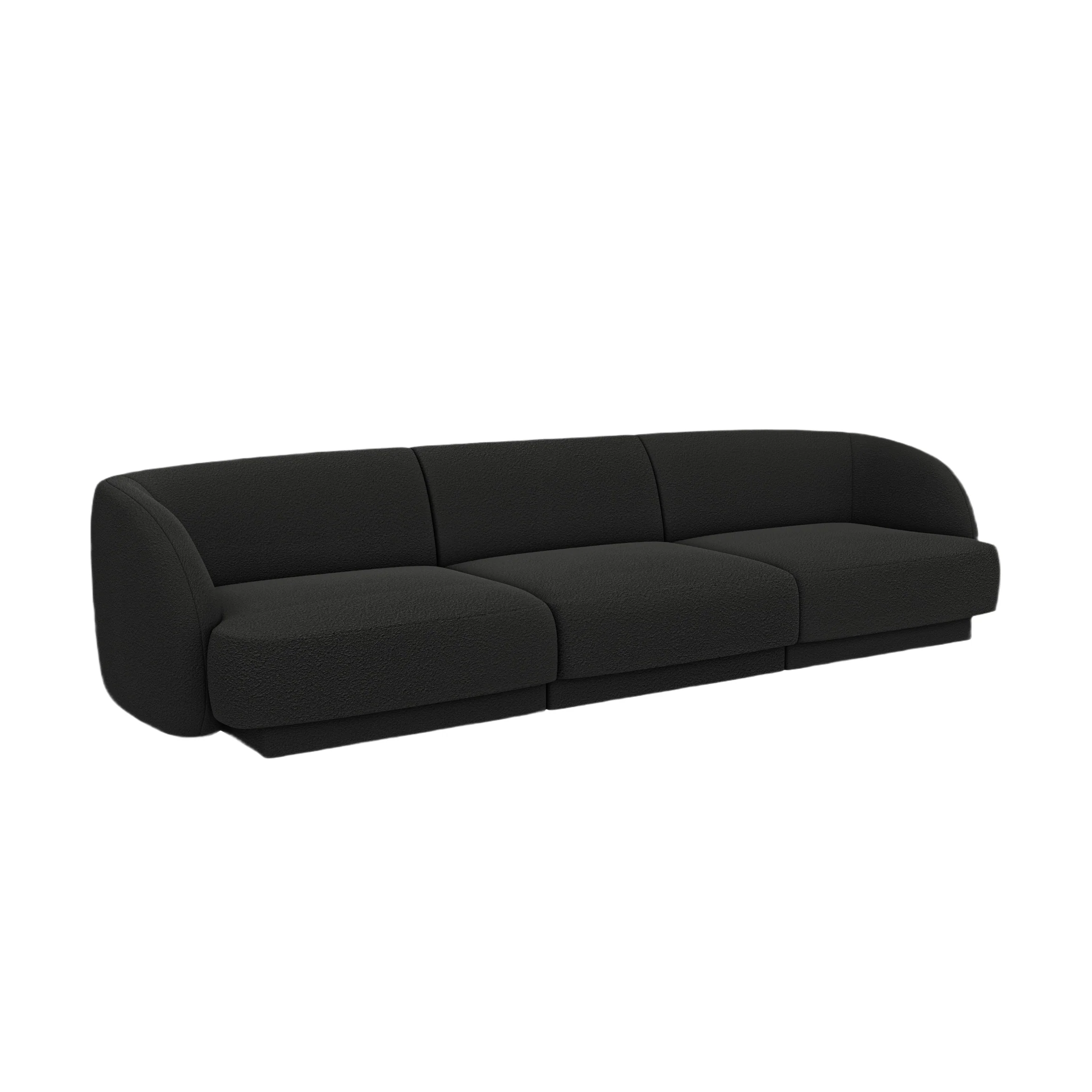 Sofa 3-osobowa MILEY czarny boucle