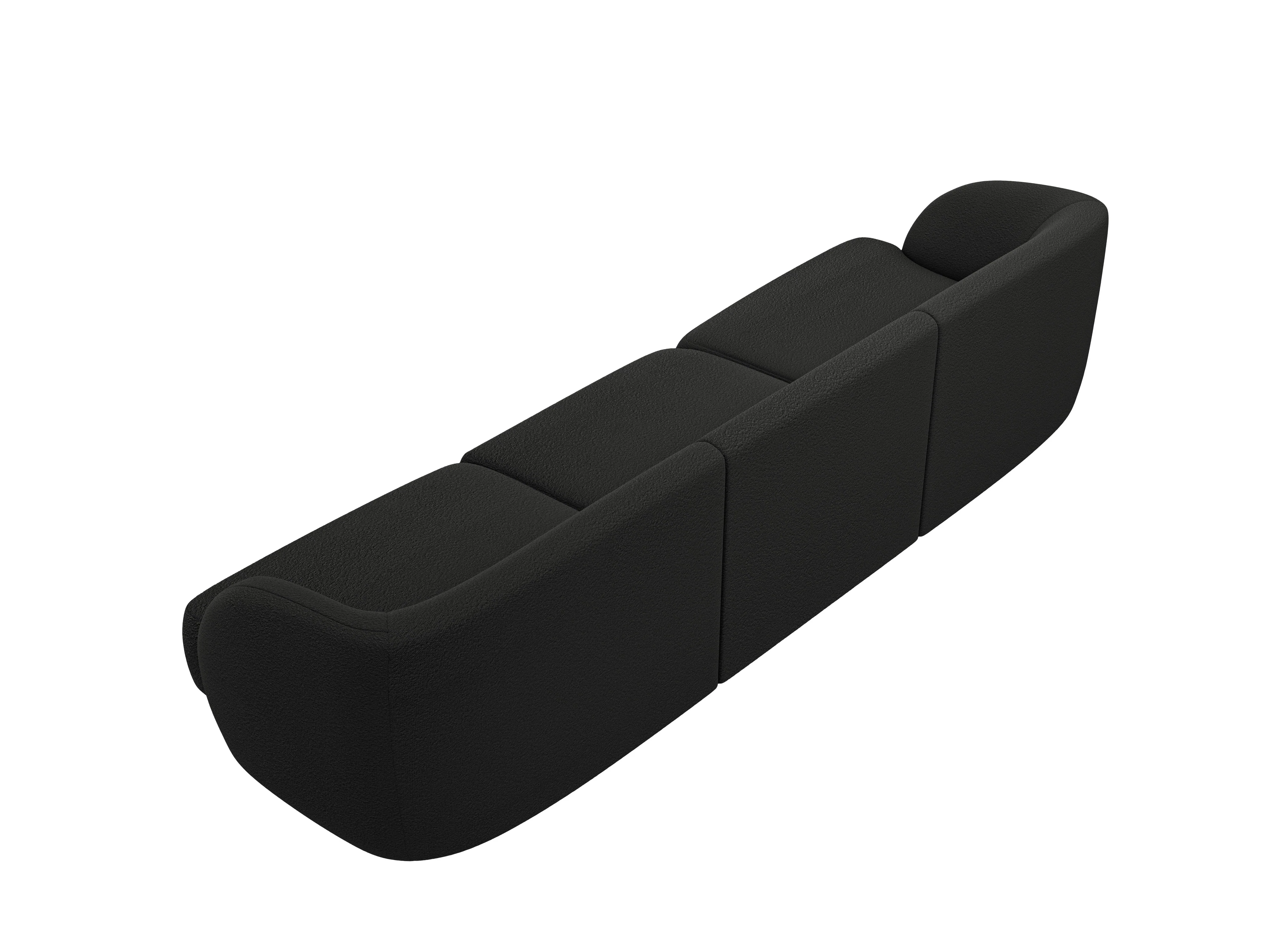 Sofa 3-osobowa MILEY czarny boucle - Image 3