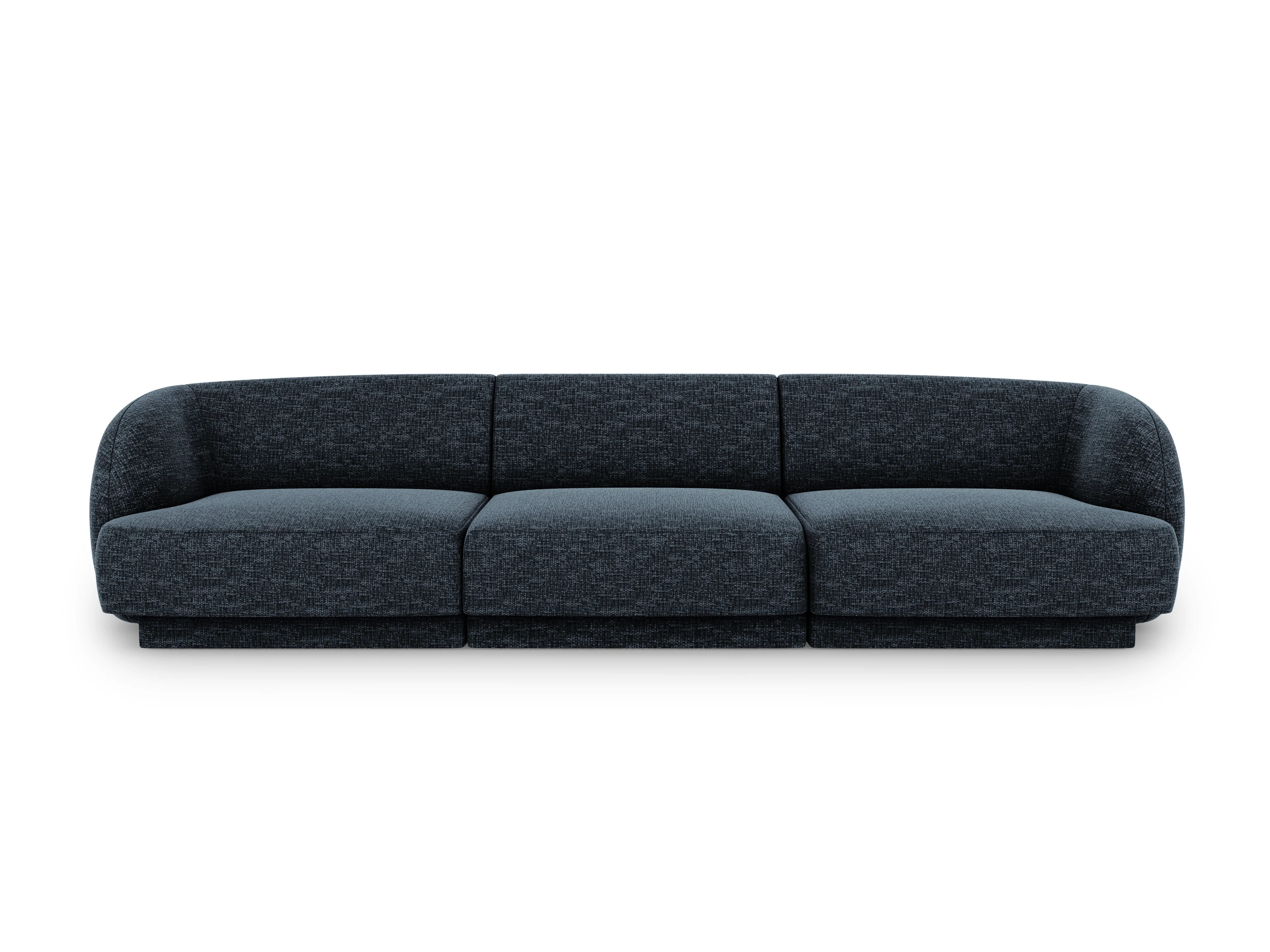 Sofa 3-osobowa MILEY granatowy szenil jedwabisty - Image 2