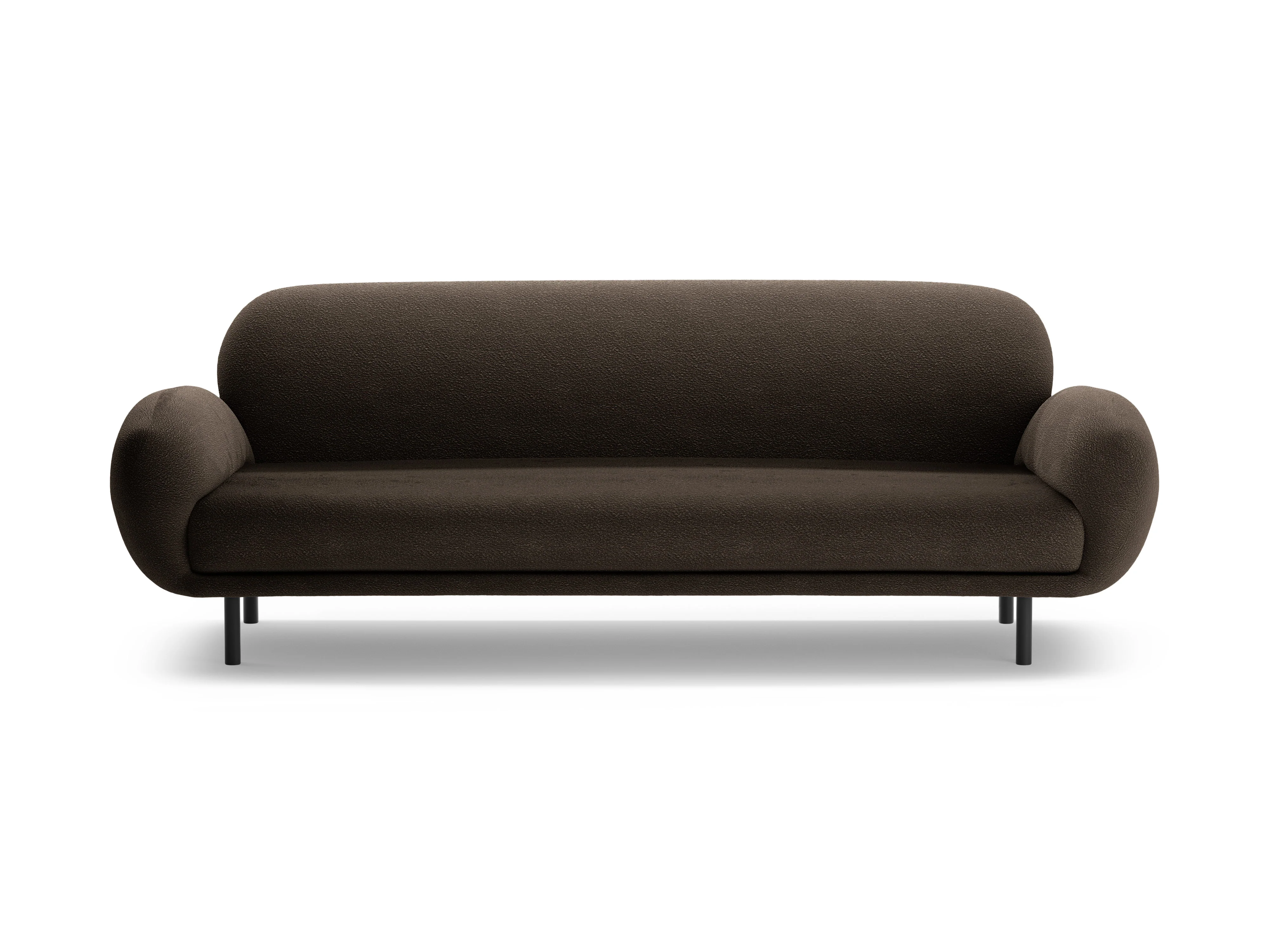 Sofa 3-osobowa POPPY brązowy boucle - Image 3