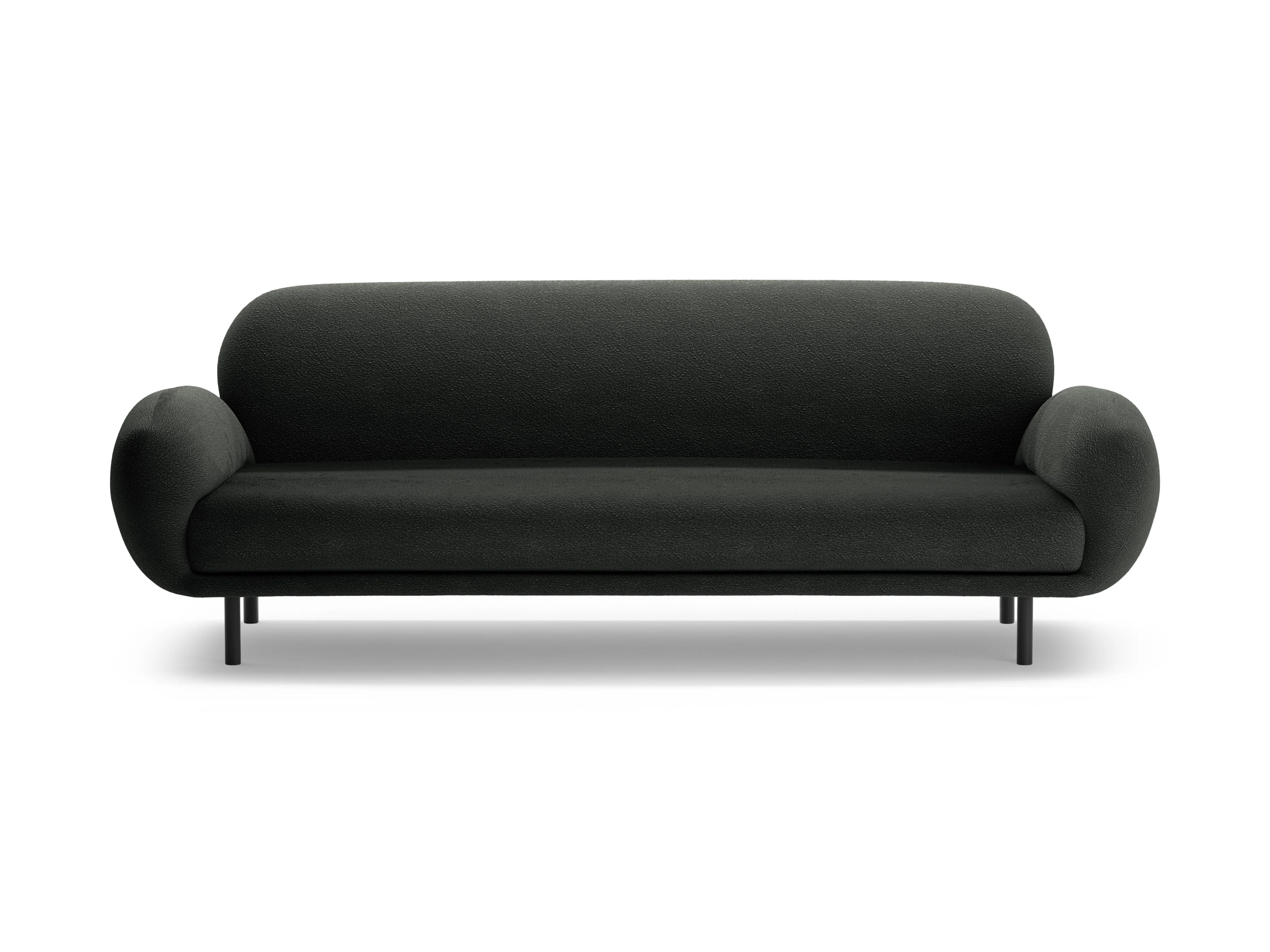 Sofa 3-osobowa POPPY czarny boucle - Image 3
