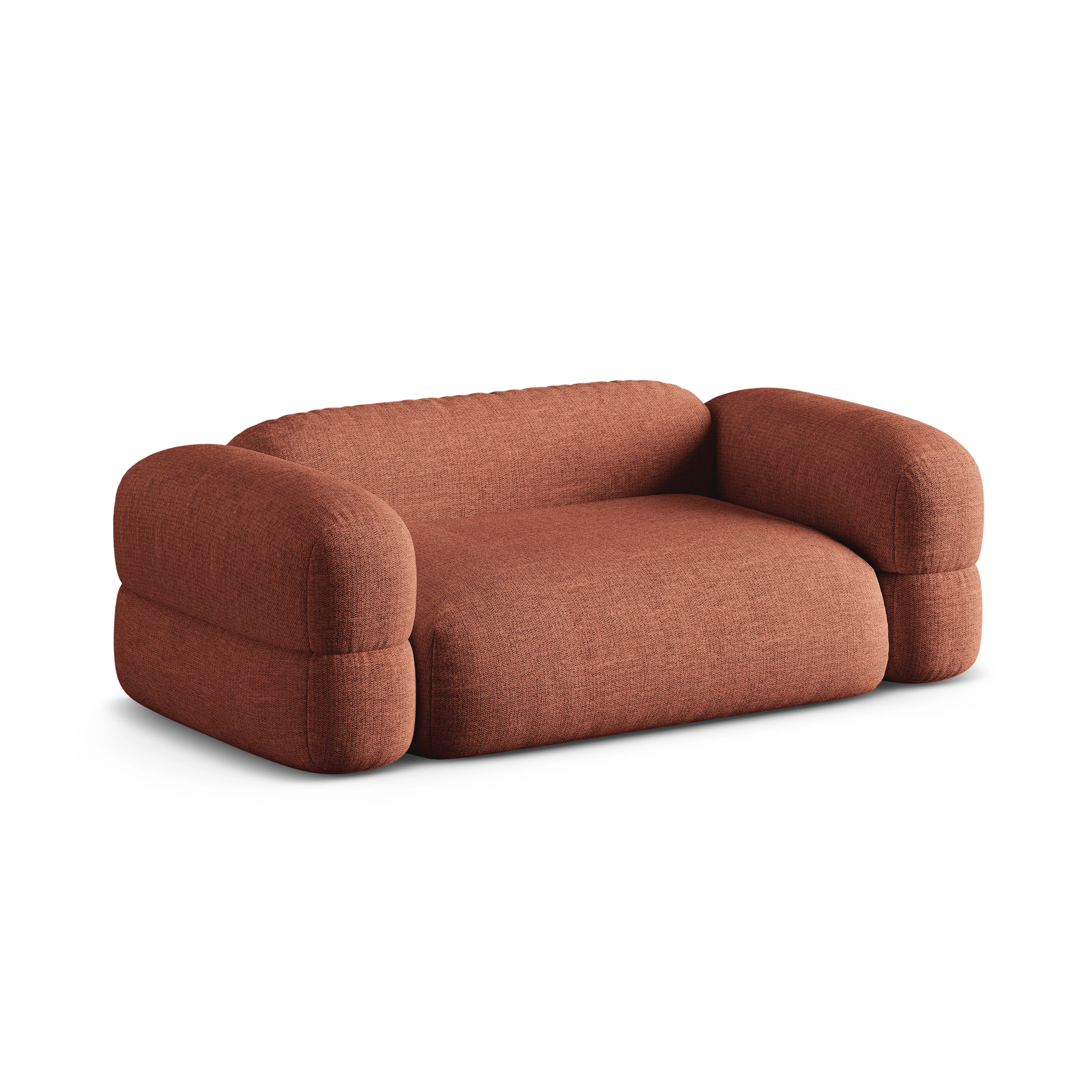 Sofa 3-osobowa ROGER koralowy szenil