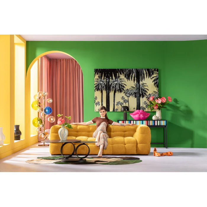 Sofa 3-osobowa SALAMANCA żółty szenil - Image 2