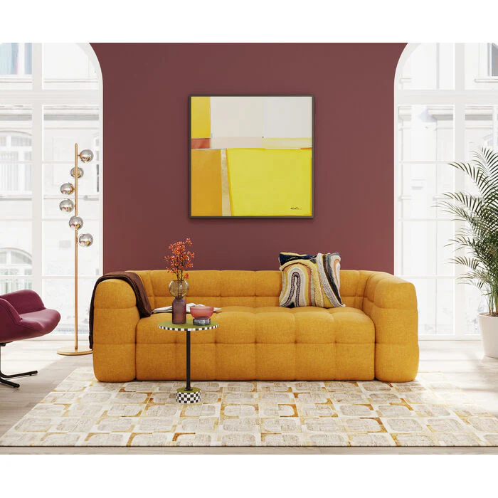 Sofa 3-osobowa SALAMANCA żółty szenil - Image 5