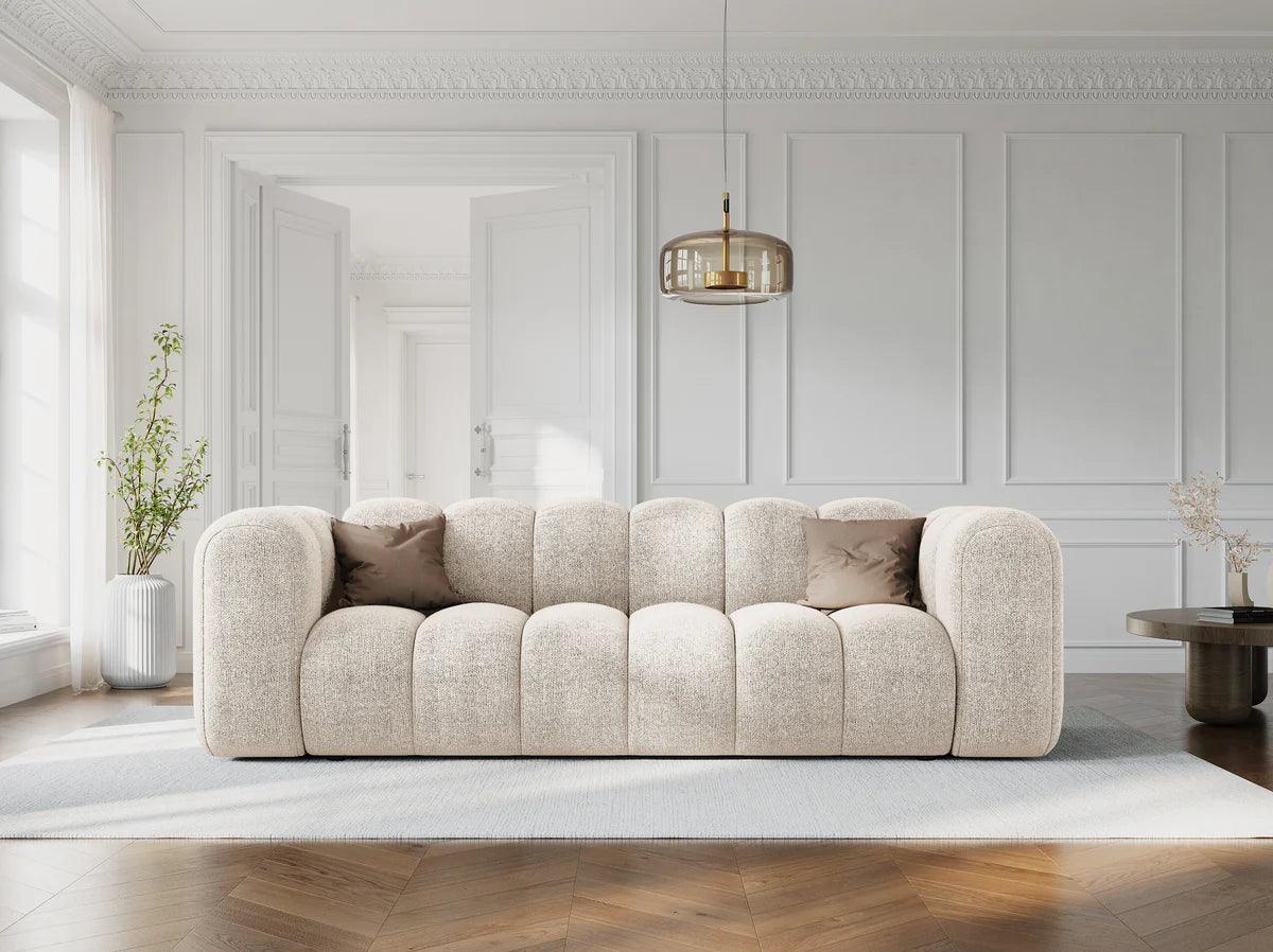 Sofa aksamitna 3-osobowa LUPINE butelkowy zielony - Image 2