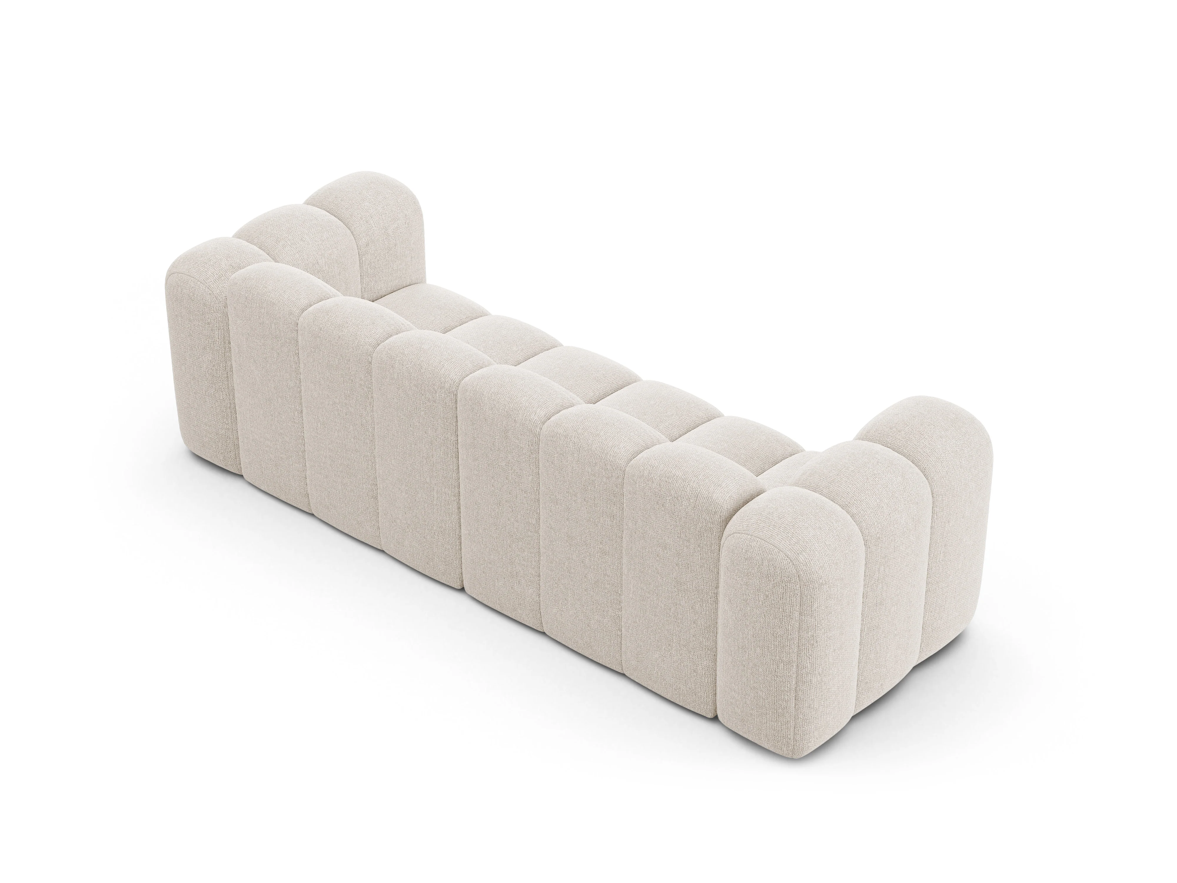 Sofa 3-osobowa LUPINE jasny beżowy szenil - Image 4