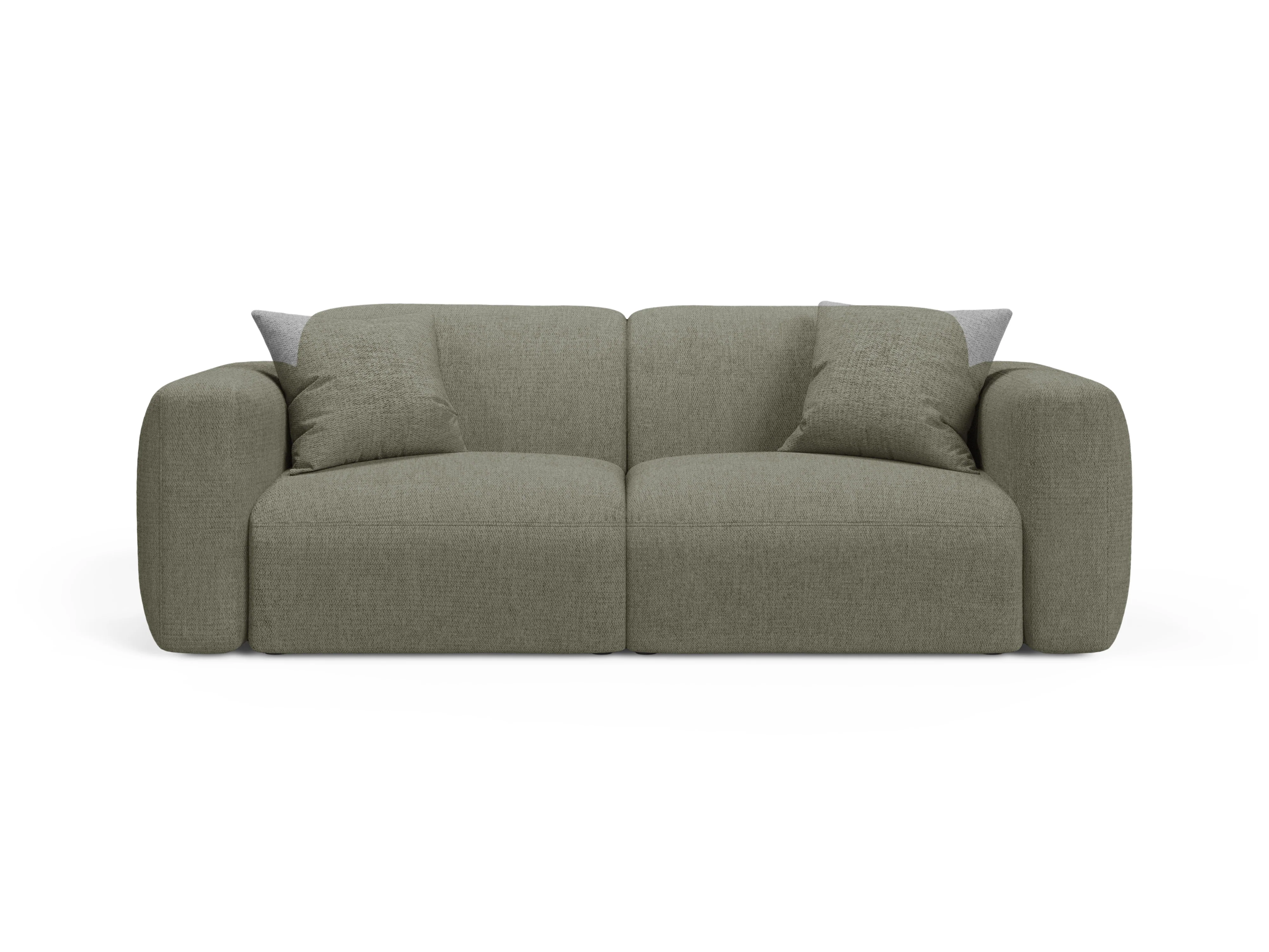 Sofa 3-osobowa STRINO oliwkowy szenil - Image 4