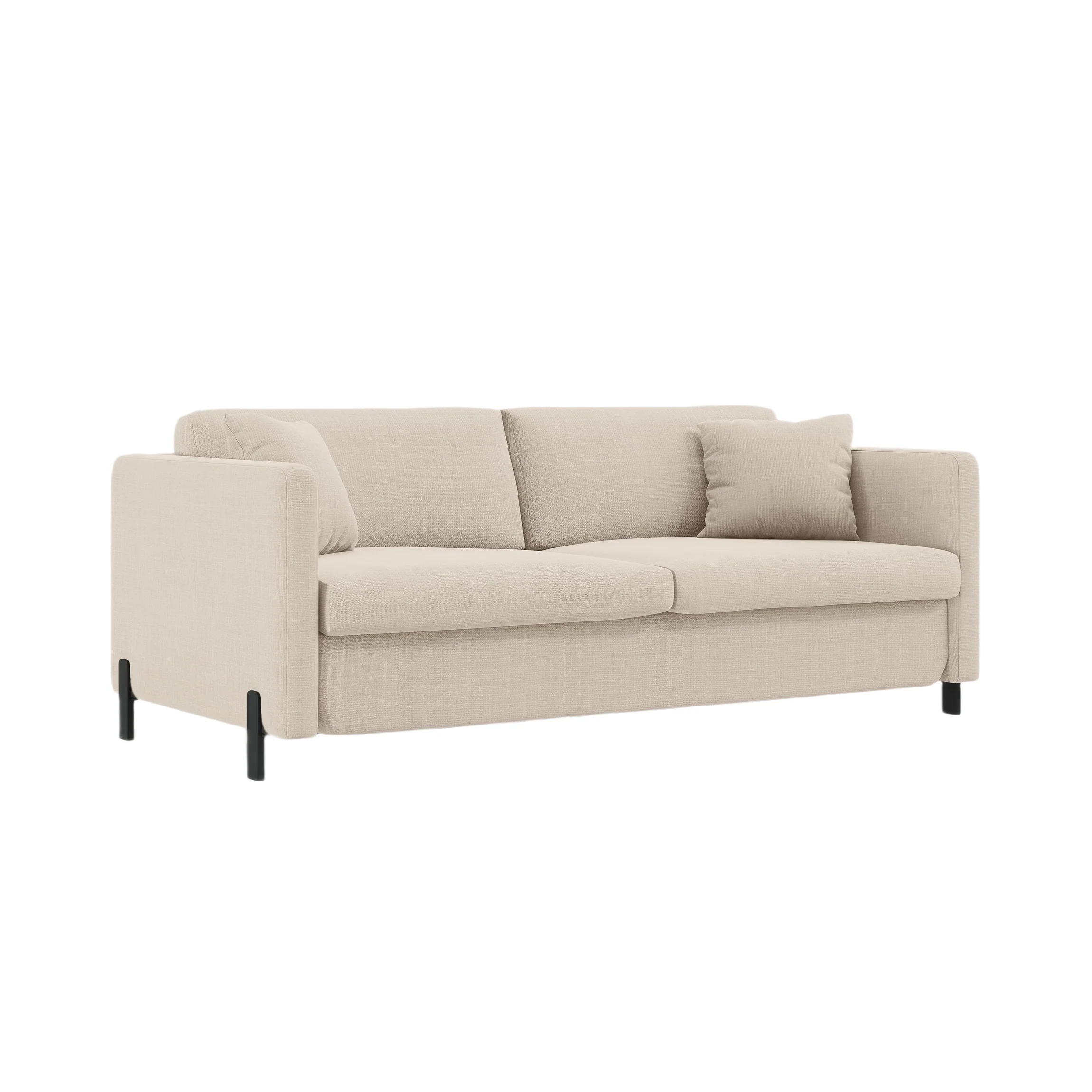 Sofa 3-osobowa z funkcją spania GLORIA beżowy szenil