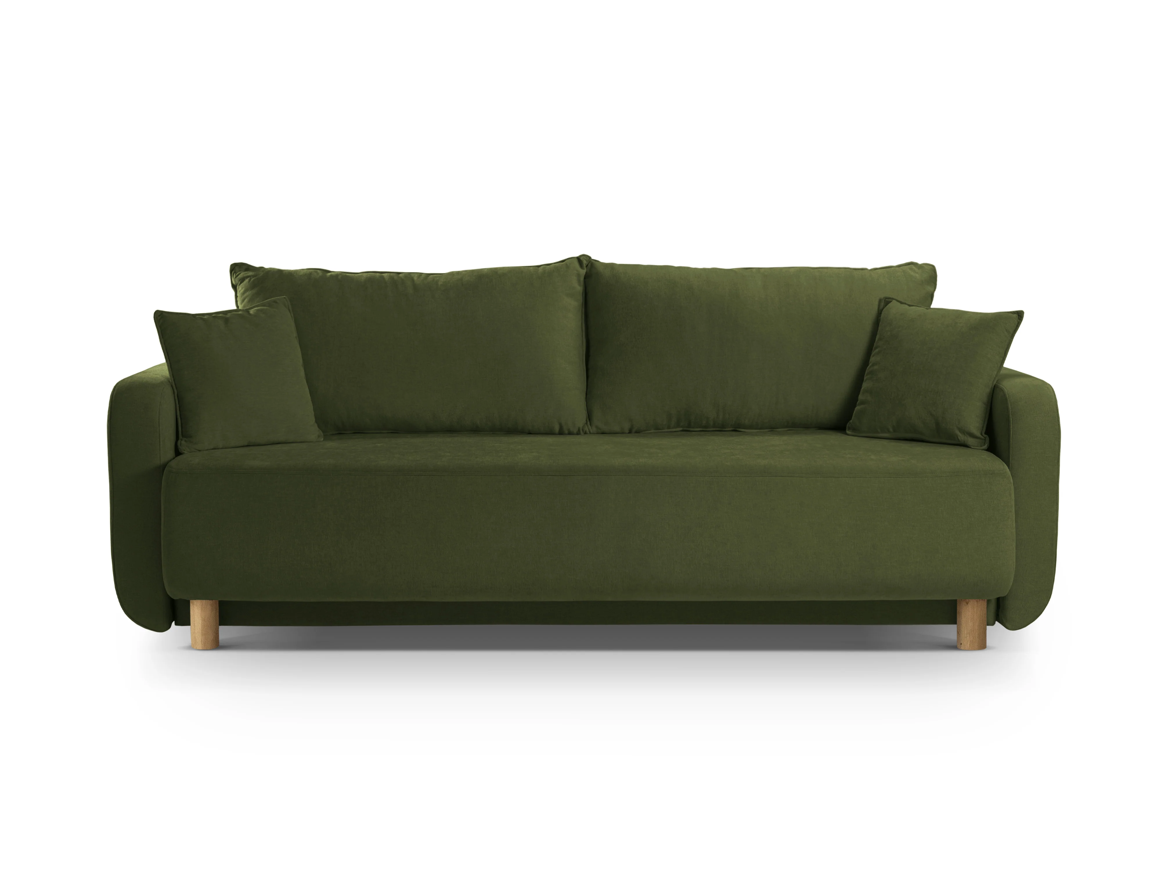 Sofa 3-osobowa z funkcją spania ELEN zielony szenil - Image 3