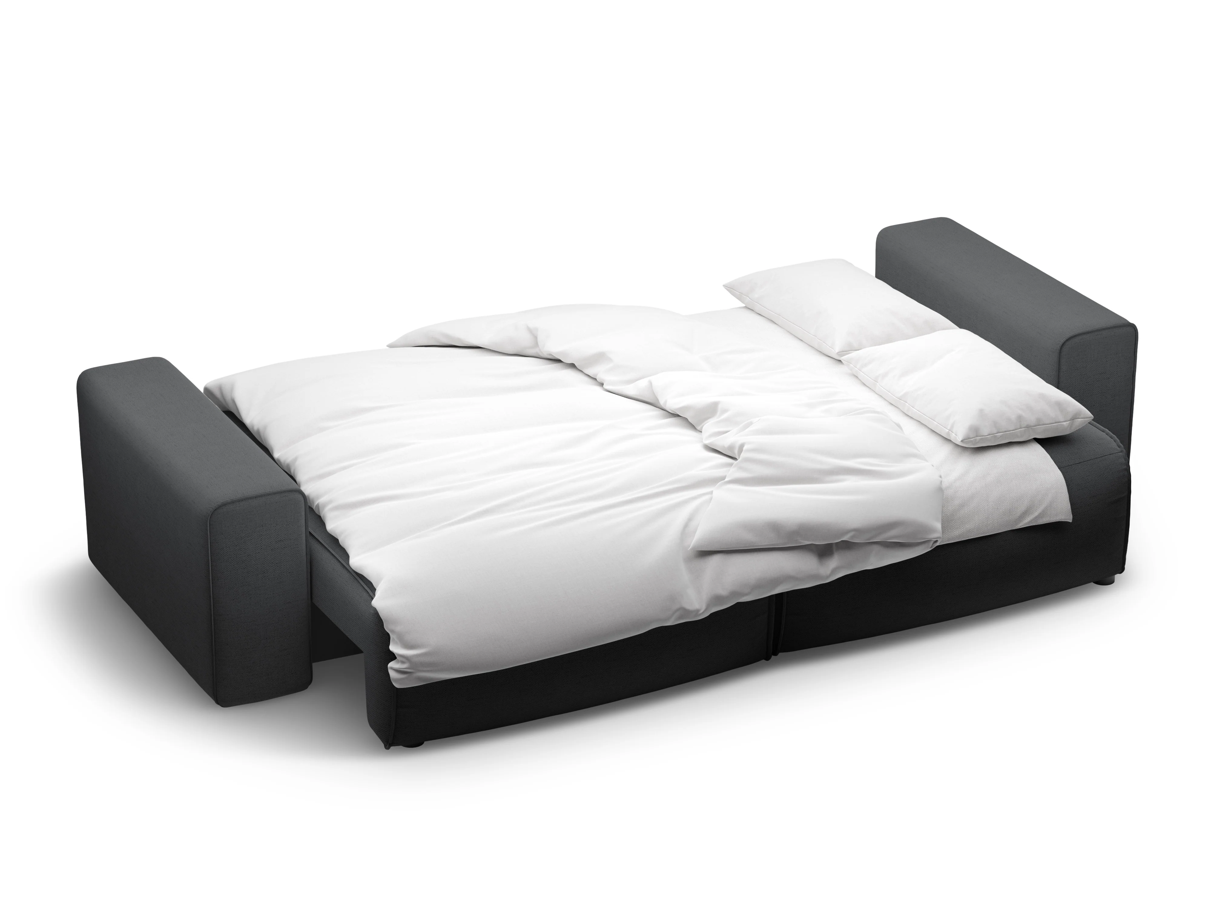 Sofa 3-osobowa z funkcją spania VICTOR antracytowy szenil - Image 4