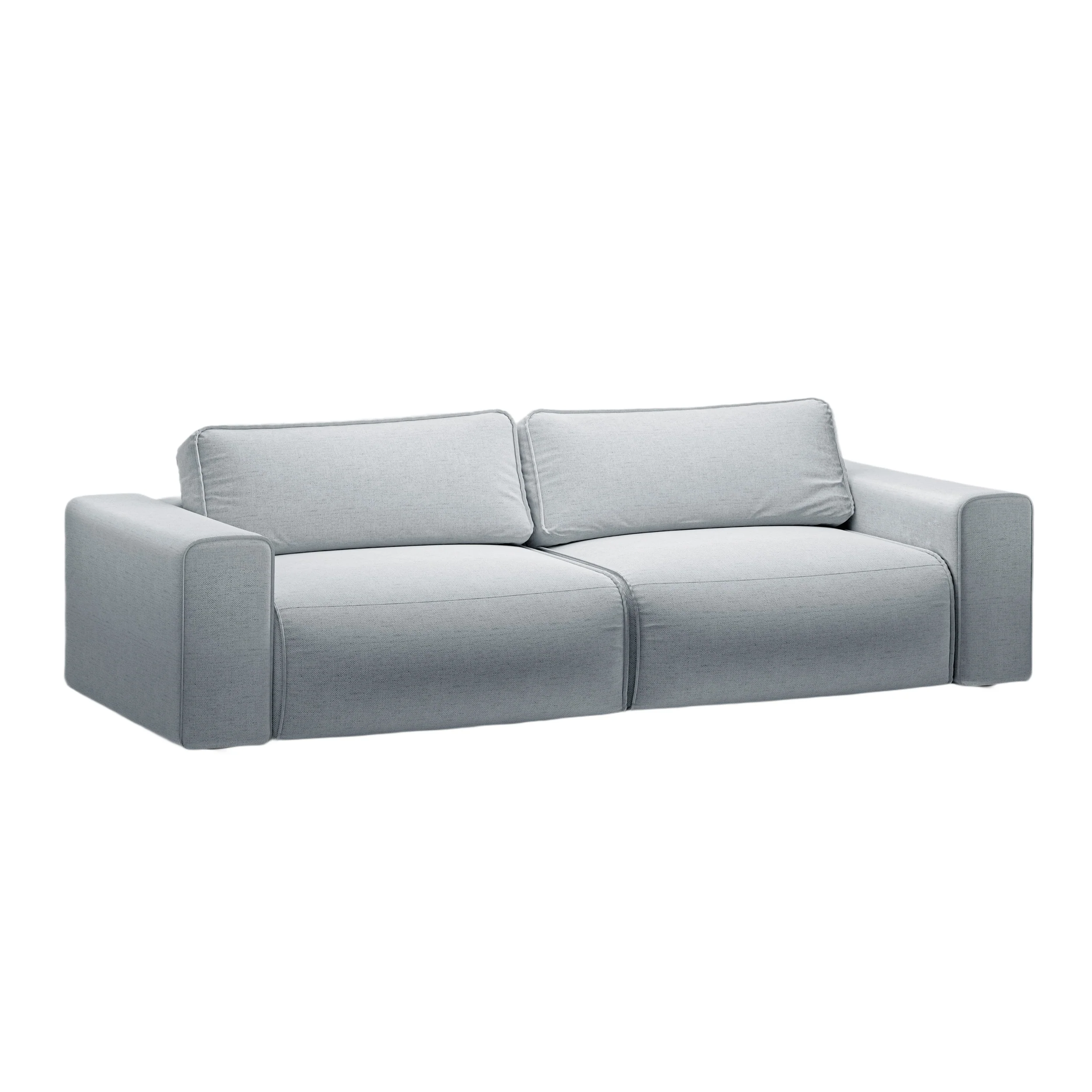 Sofa 3-osobowa z funkcją spania VICTOR jasnoszary szenil