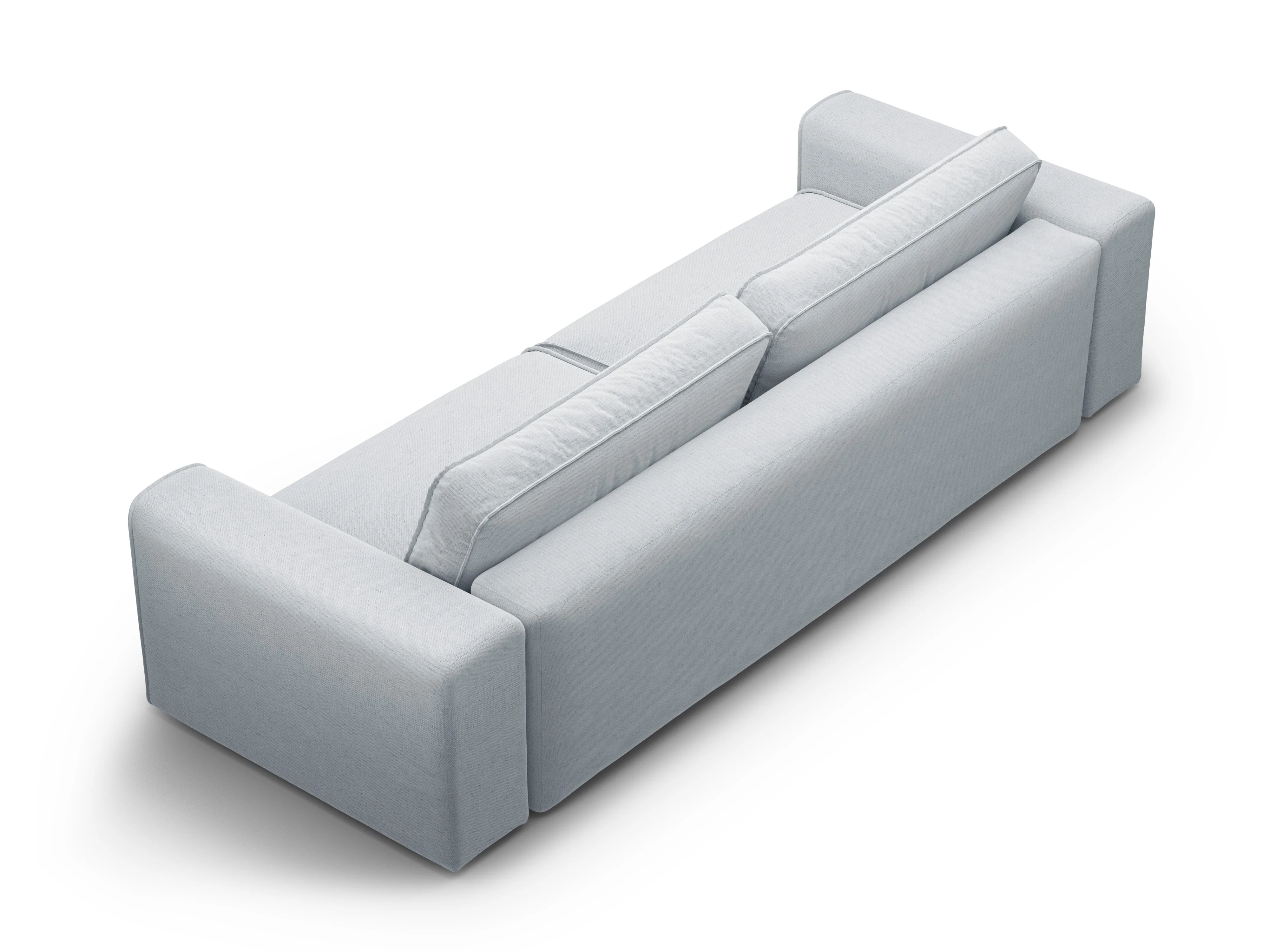 Sofa 3-osobowa z funkcją spania VICTOR jasnoszary szenil - Image 3