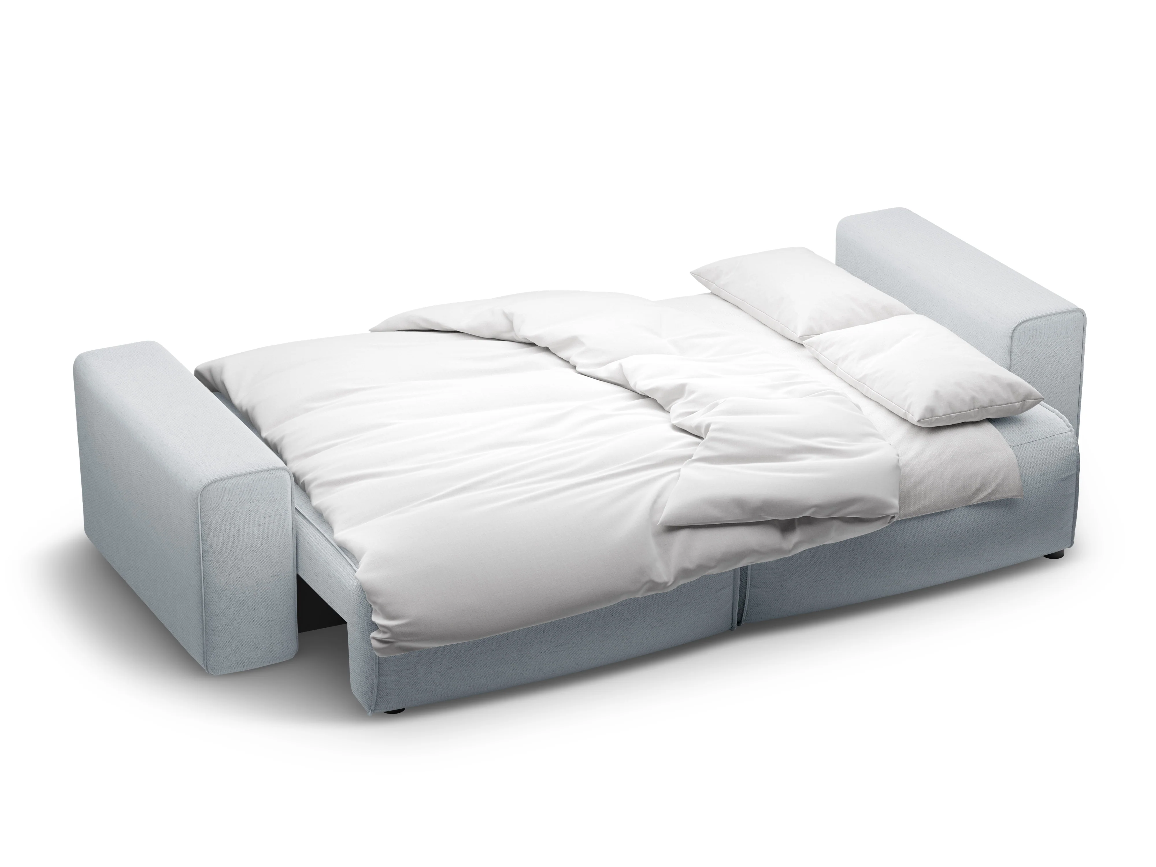 Sofa 3-osobowa z funkcją spania VICTOR jasnoszary szenil - Image 4