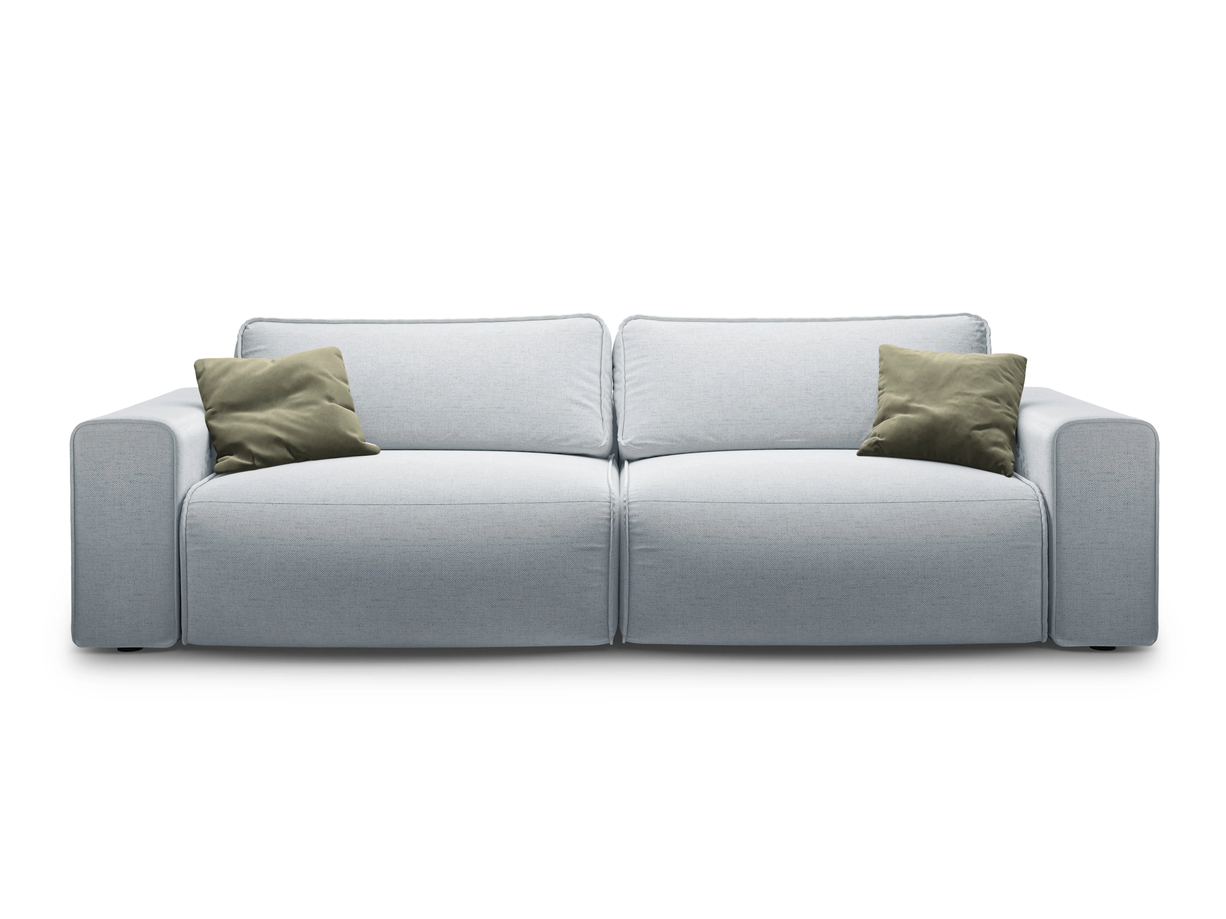 Sofa 3-osobowa z funkcją spania VICTOR jasnoszary szenil - Image 5