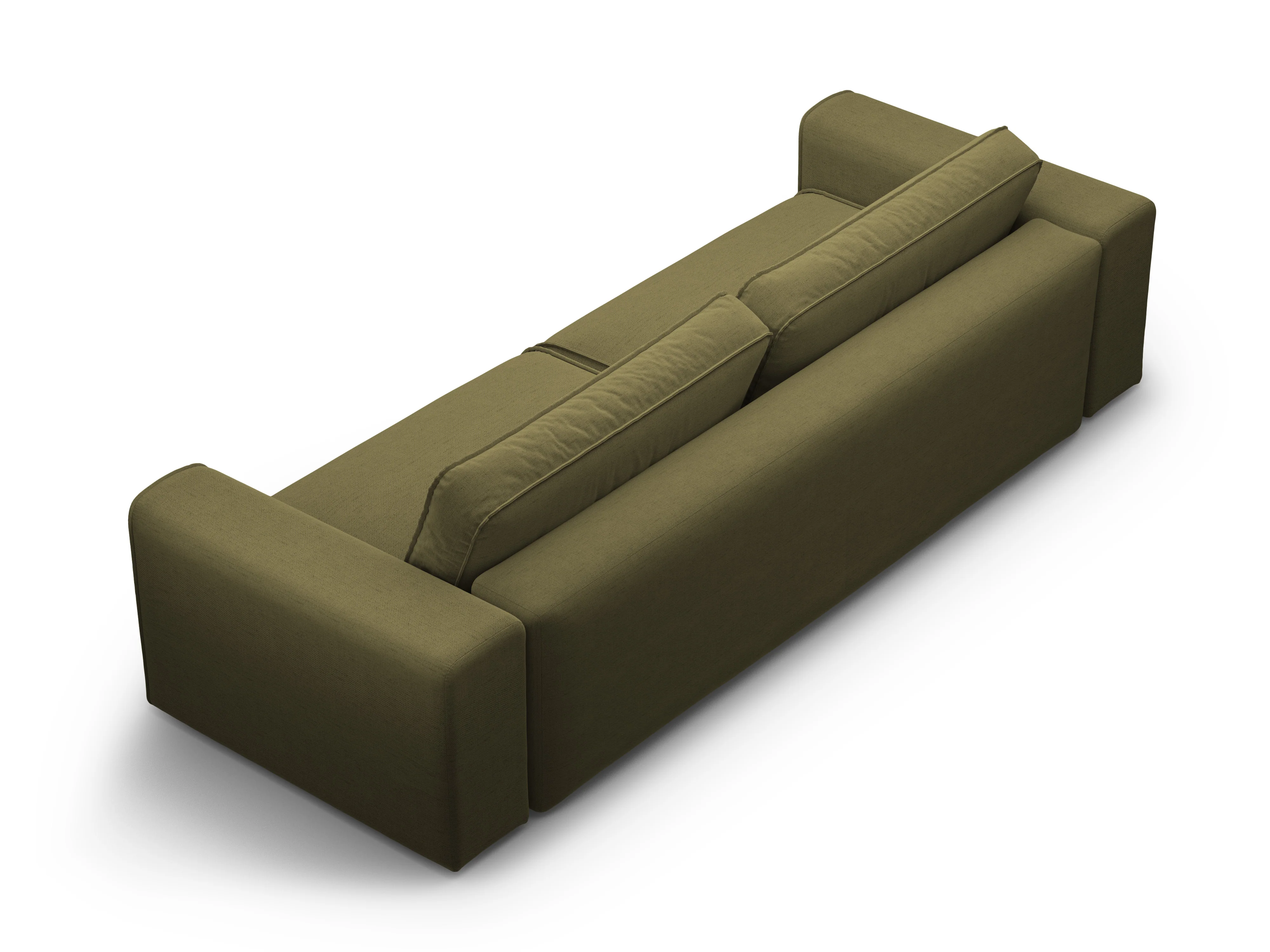 Sofa 3-osobowa z funkcją spania VICTOR zielony szenil - Image 3