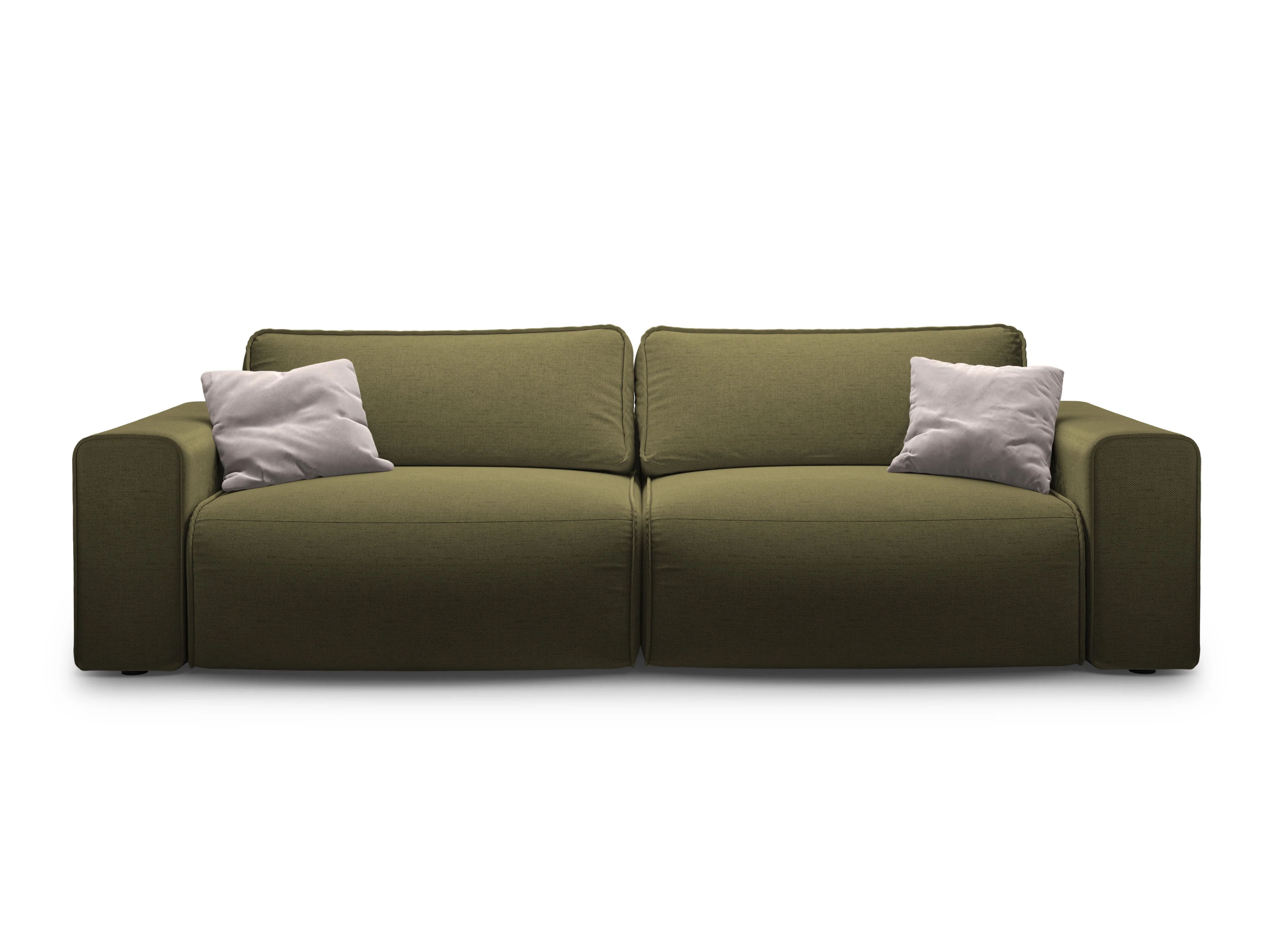Sofa 3-osobowa z funkcją spania VICTOR zielony szenil - Image 5