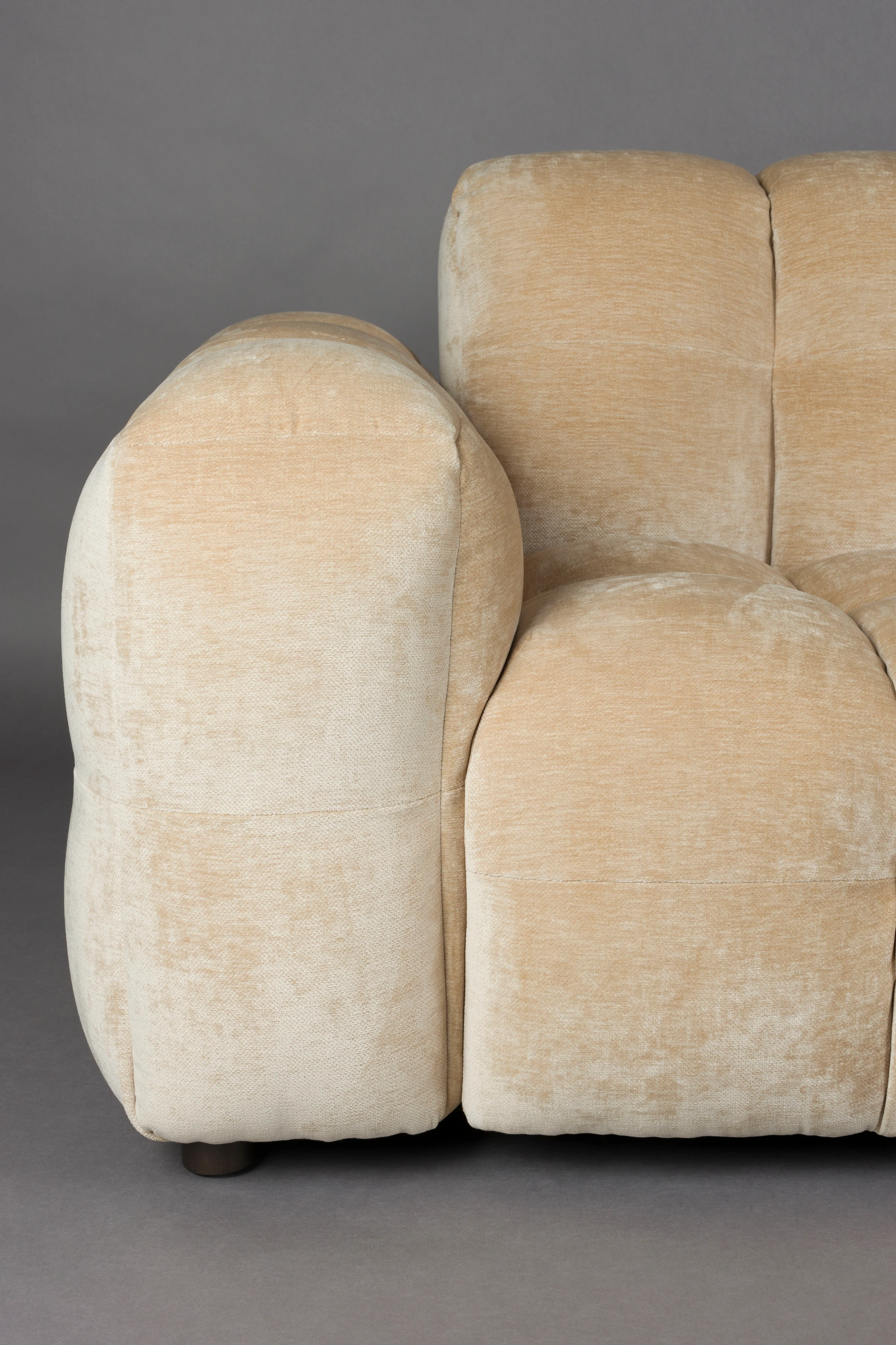 Sofa 4,5-osobowa HACKMAN beżowy welur - Image 10