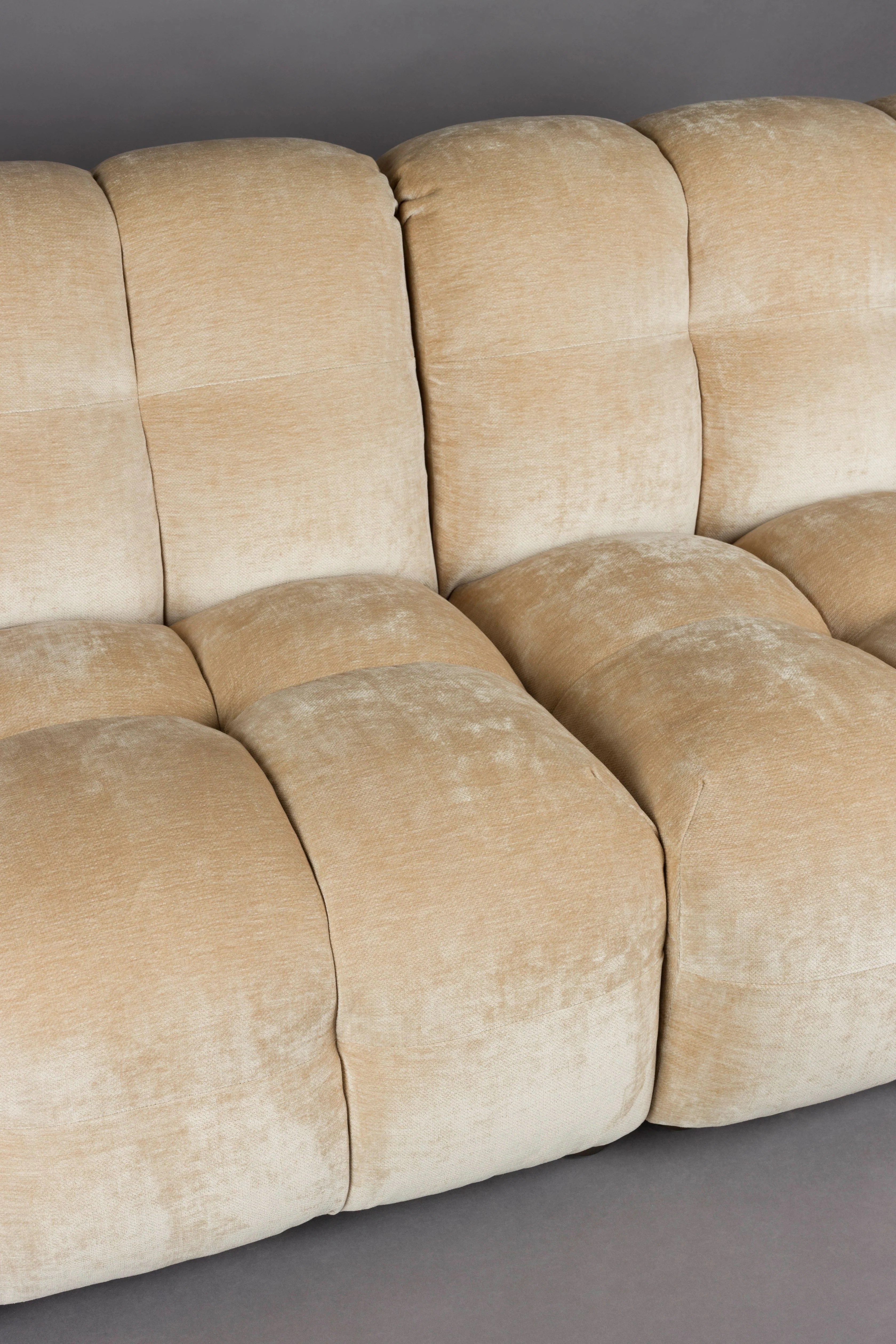 Sofa 4,5-osobowa HACKMAN beżowy welur - Image 6