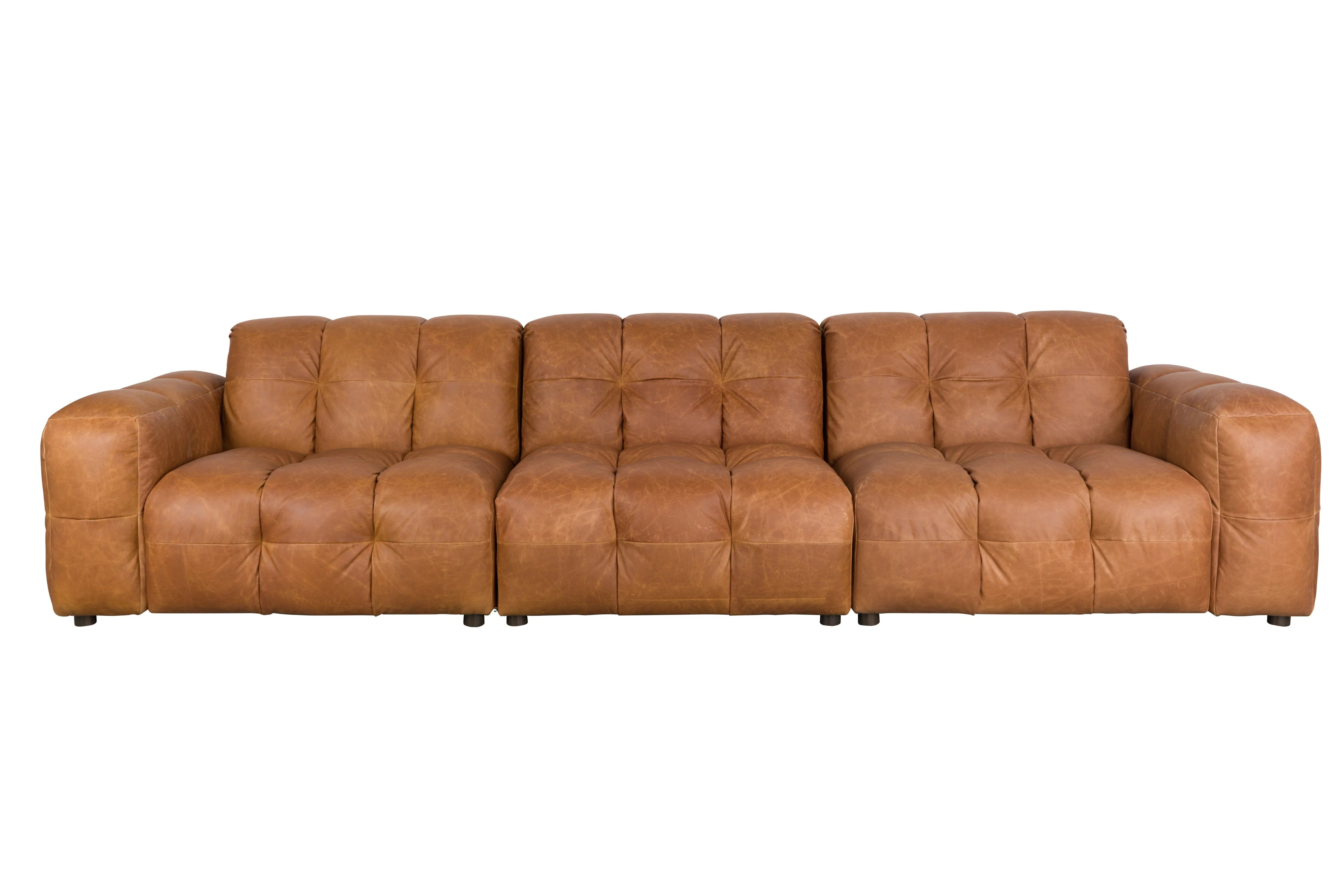 Sofa 4,5-osobowa HACKMAN koniakowa skóra - Image 10
