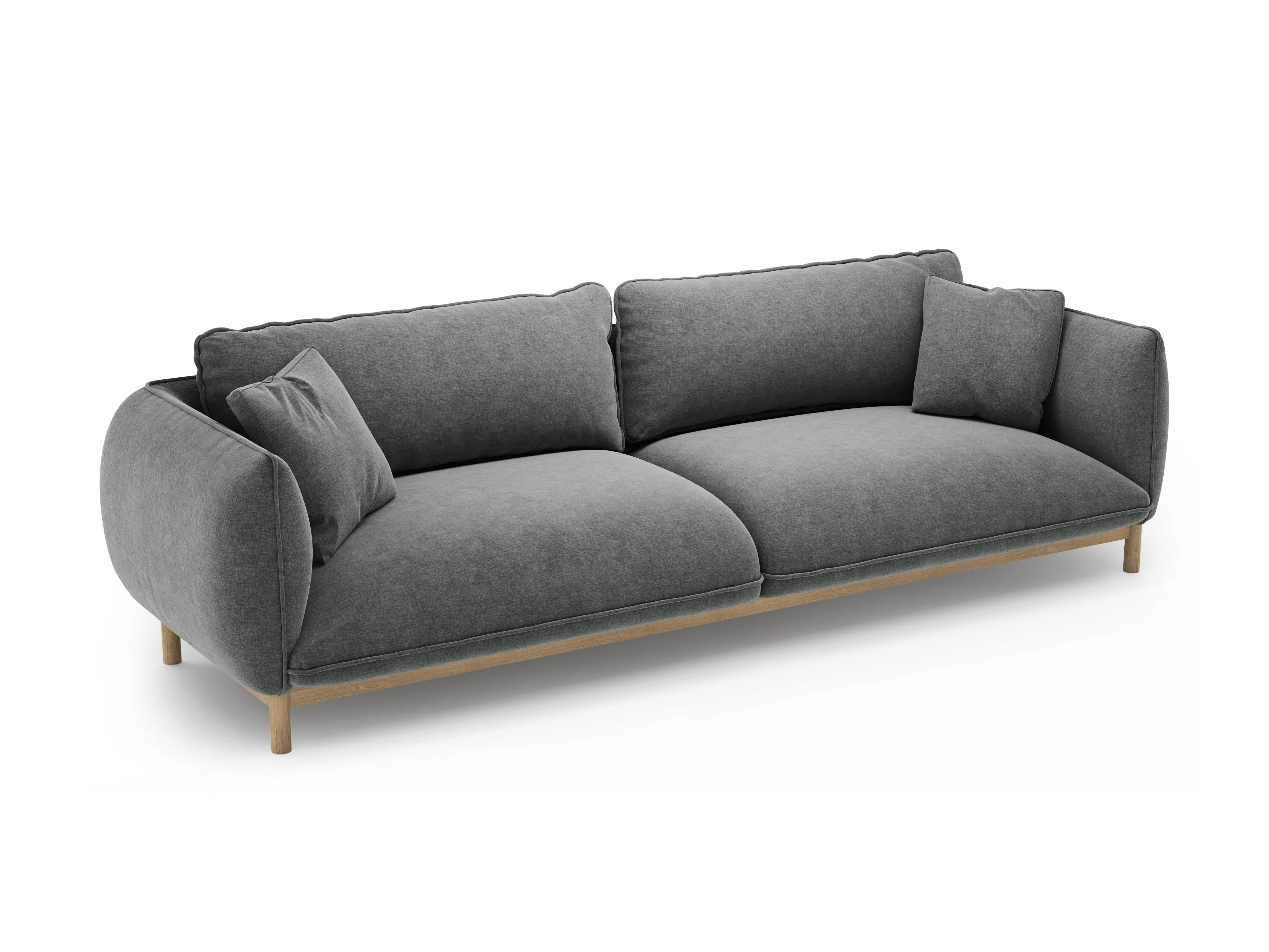 Sofa 4-osobowa ADA ciemnoszary szenil - Image 3