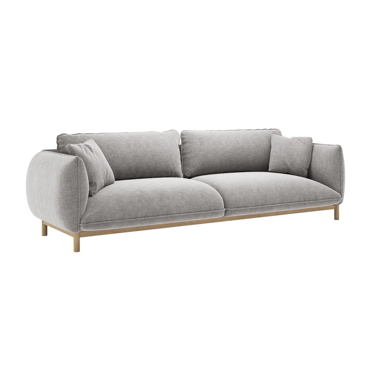 Sofa 4-osobowa ADA jasnoszary szenil