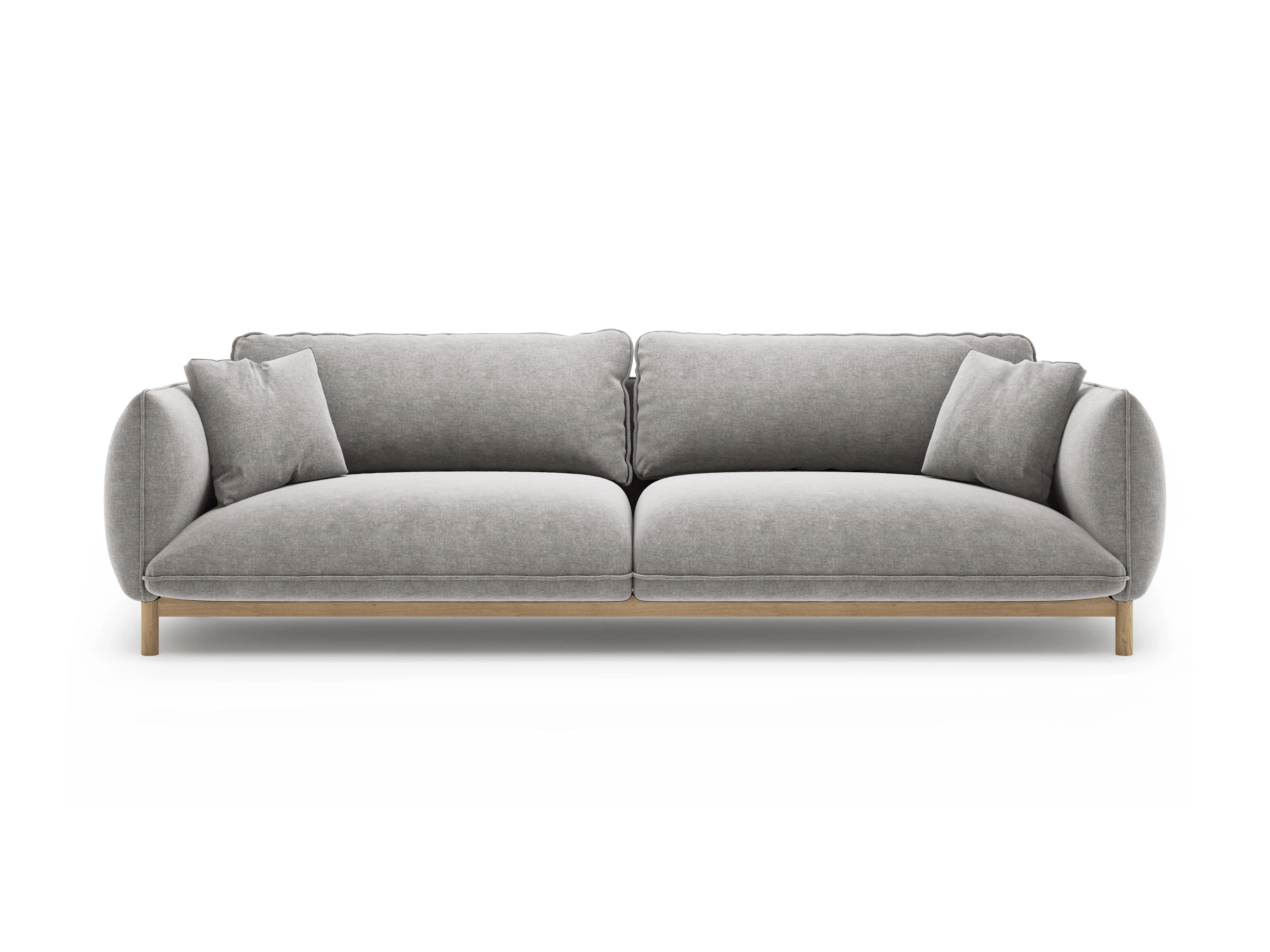 Sofa 4-osobowa ADA jasnoszary szenil - Image 5