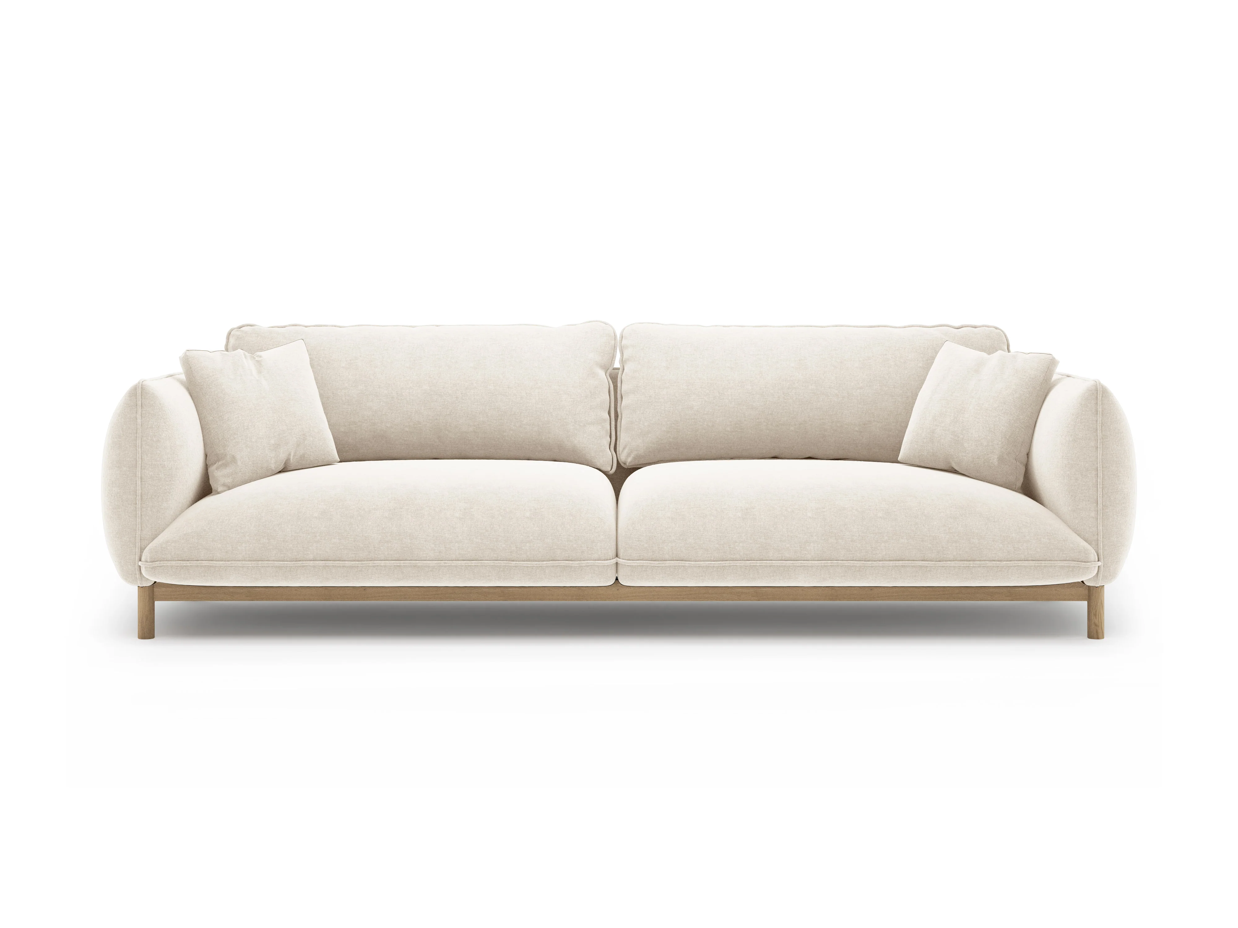 Sofa 4-osobowa ADA kość słoniowa szenil - Image 5