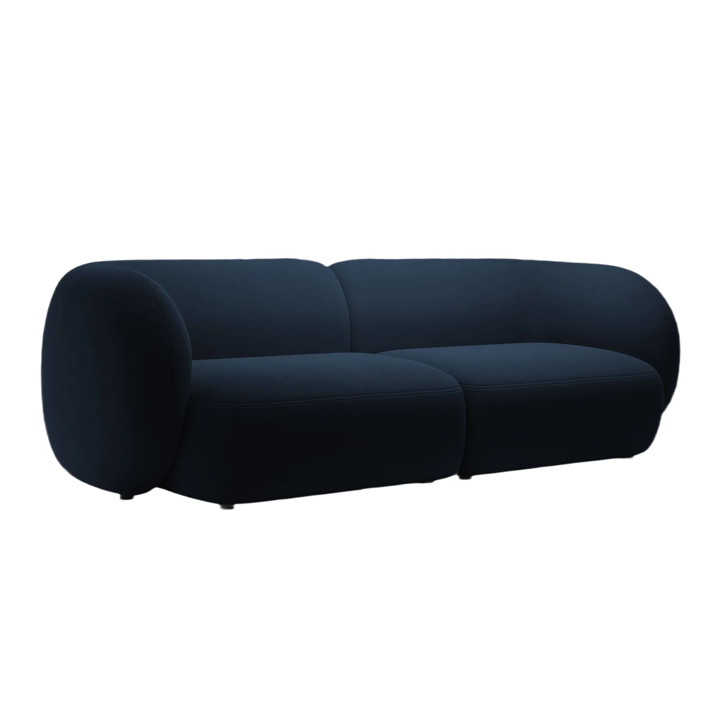 Sofa 4-osobowa aksamitna KATE granat królewski - Image 2