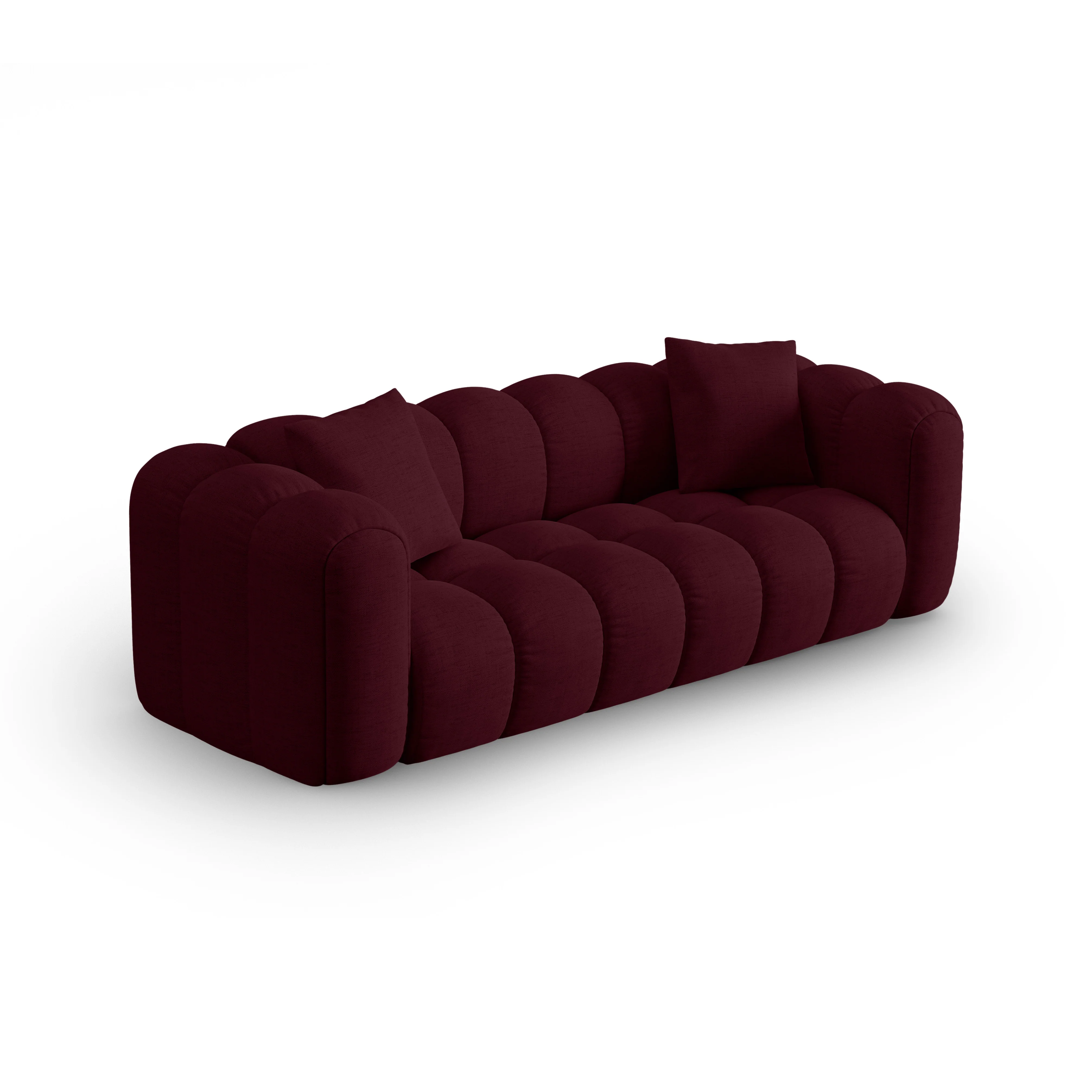Sofa 4-osobowa ASTRO burgundowy szenil