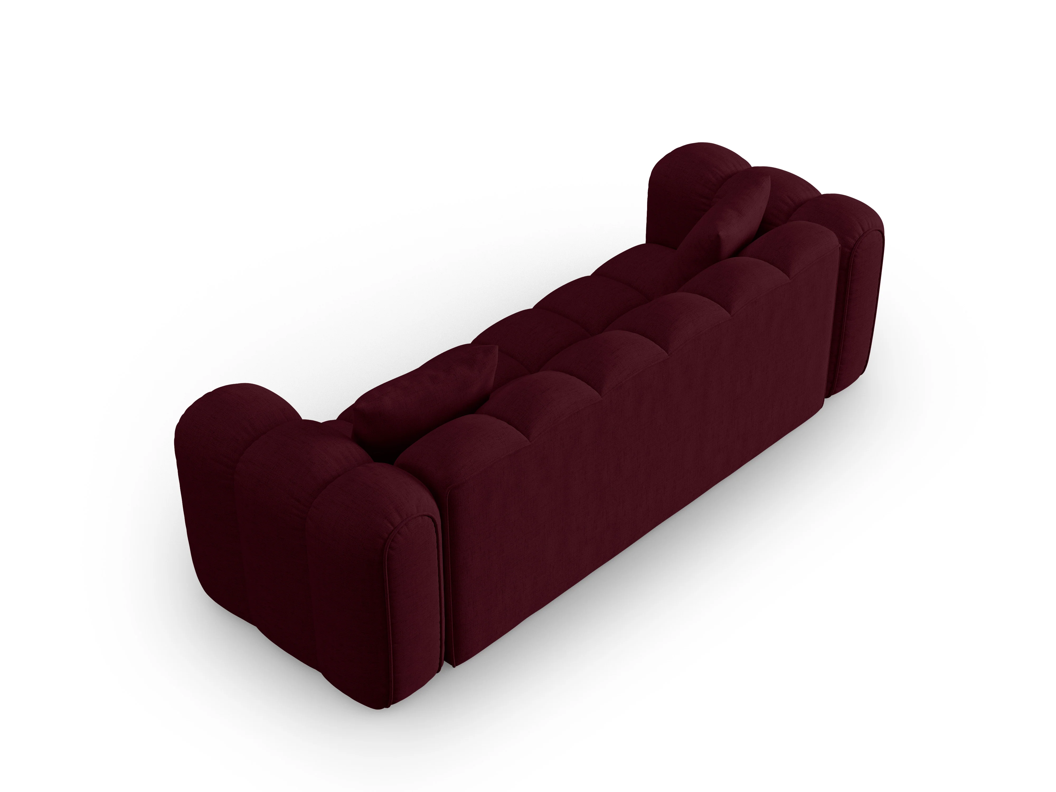 Sofa 4-osobowa ASTRO burgundowy szenil - Image 3