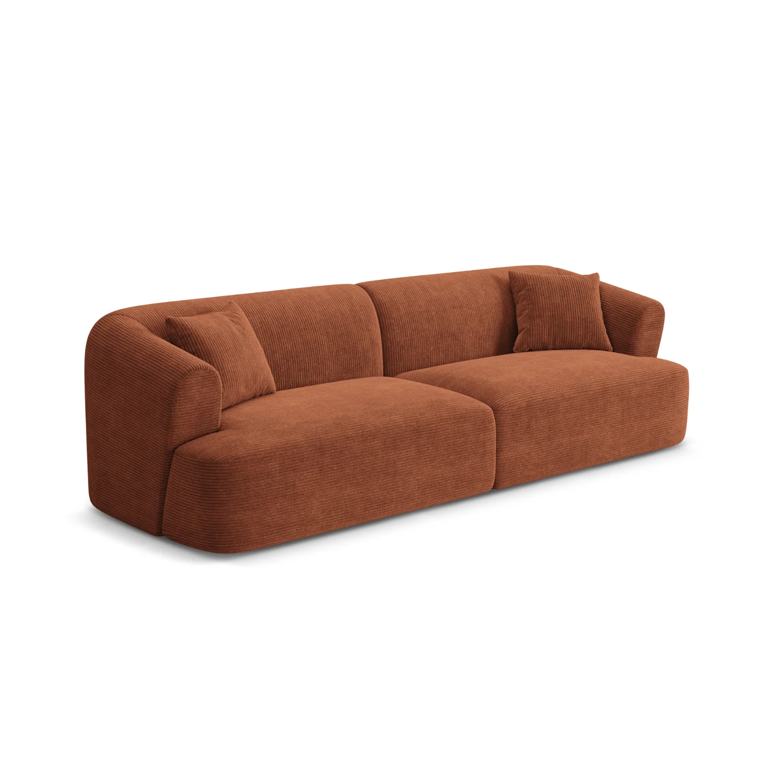 Sofa 4-osobowa CAMPI ceglany sztruks