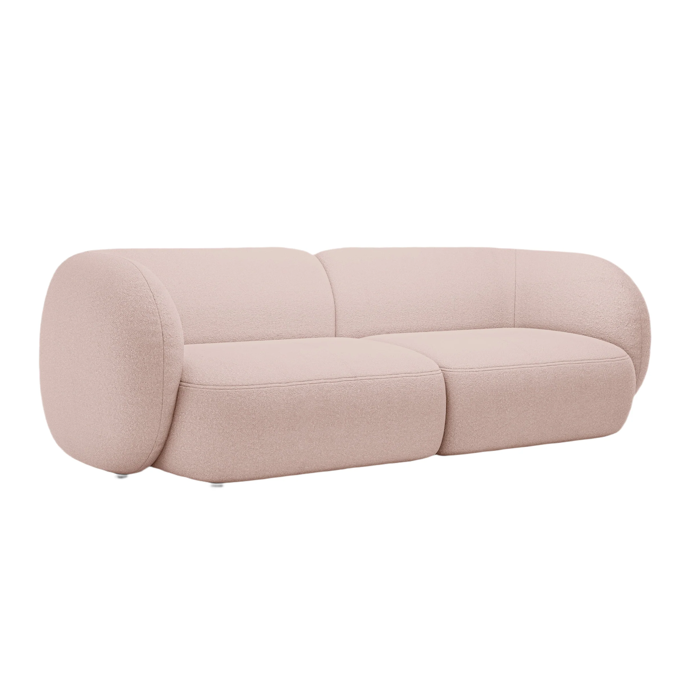Sofa 4-osobowa KATE różowy boucle - Image 2