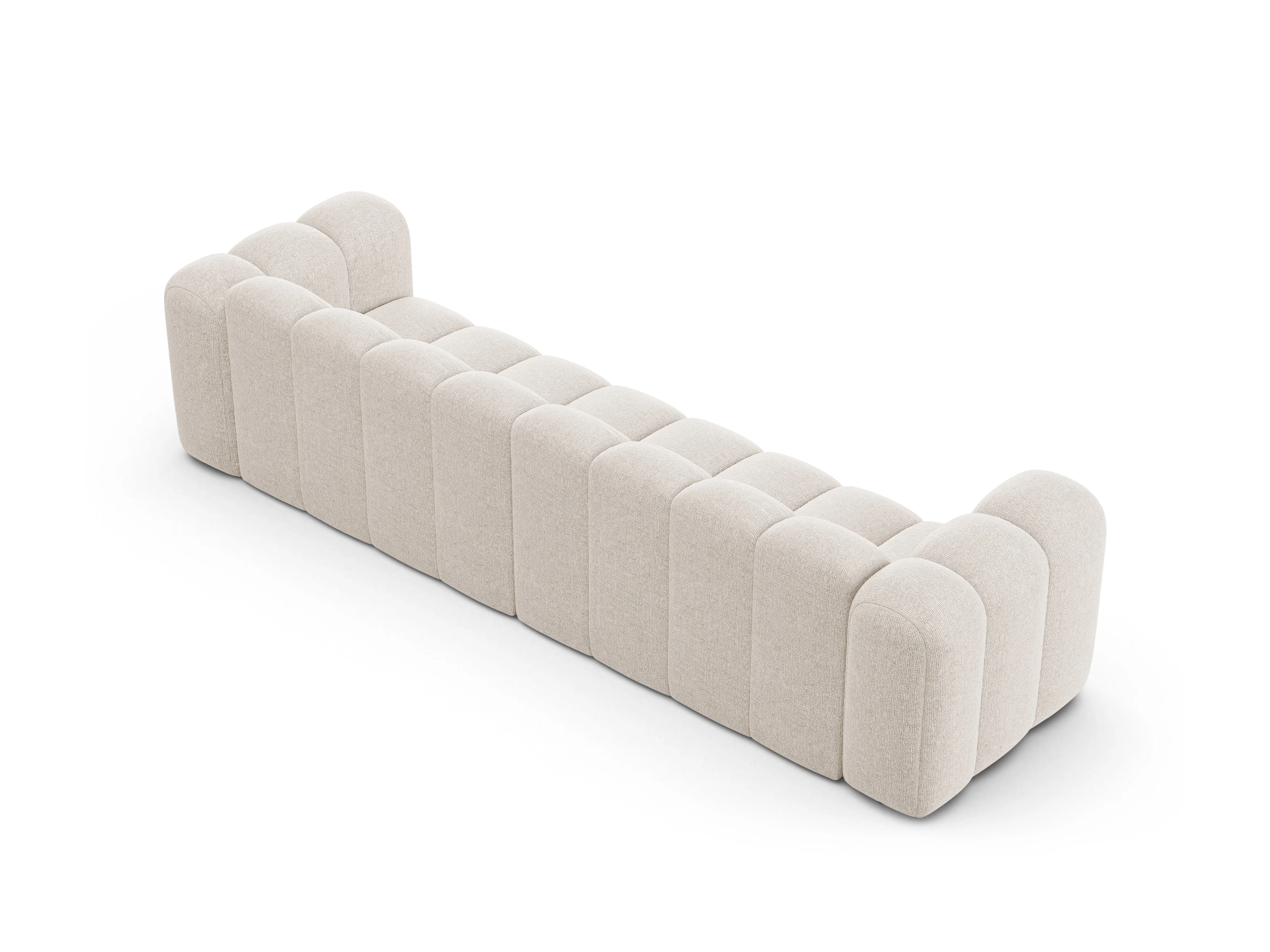 Sofa 4-osobowa LUPINE jasny beżowy szenil - Image 4