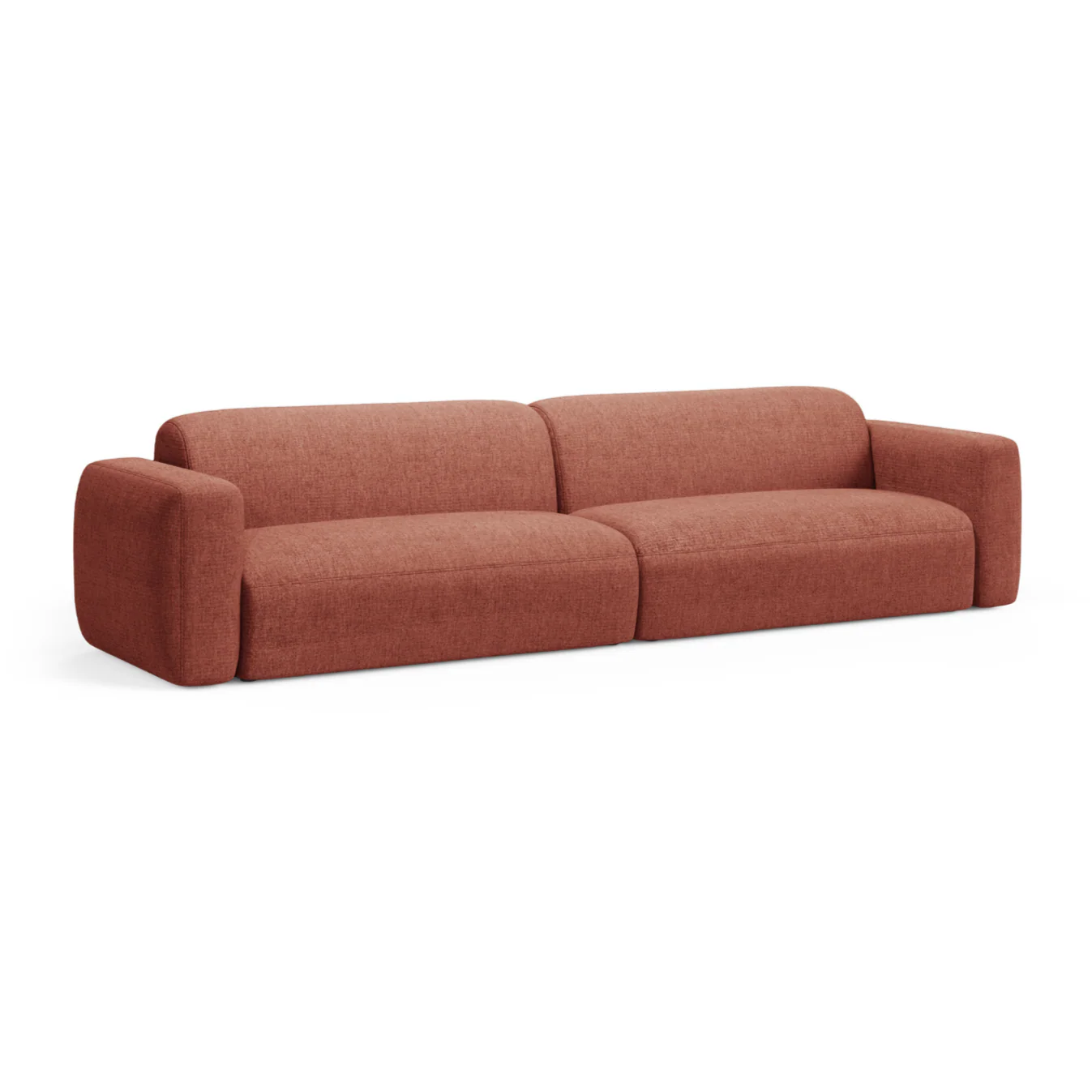 Sofa 4-osobowa STRINO koralowy szenil
