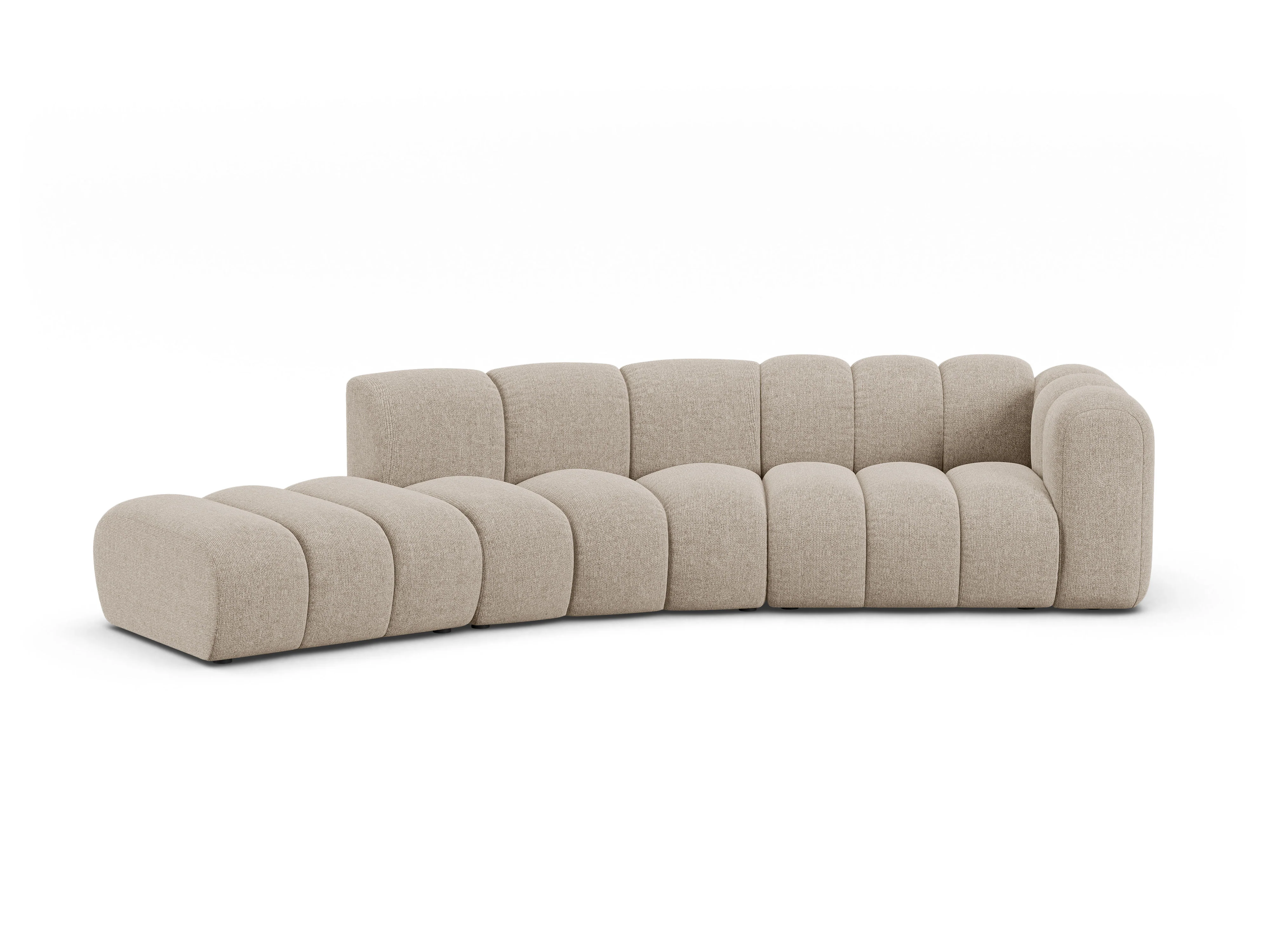 Sofa 5-osobowa lewostronna LUPINE beżowy szenil - Image 3