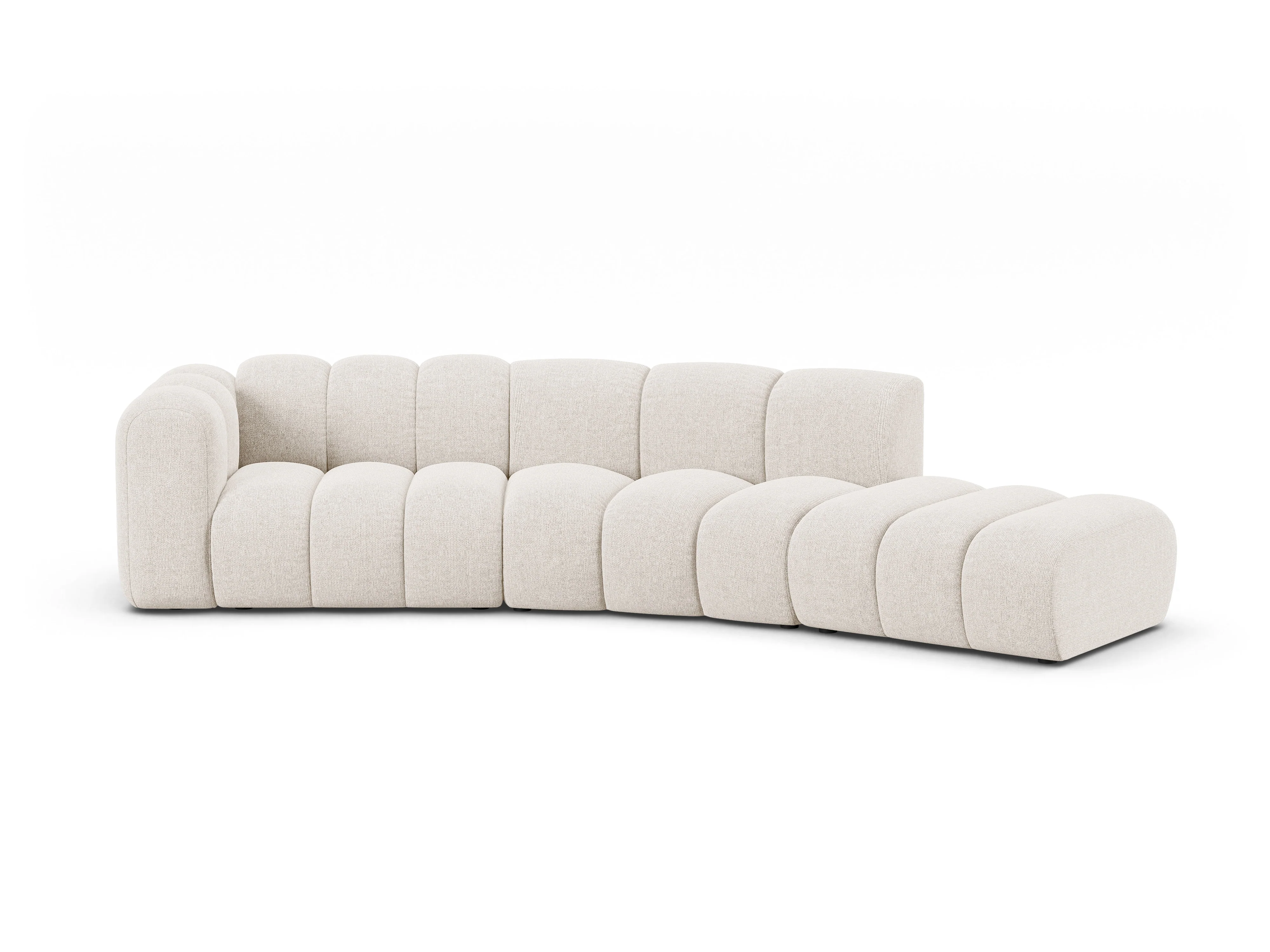 Sofa 5-osobowa prawostronna LUPINE jasny beżowy szenil - Image 3