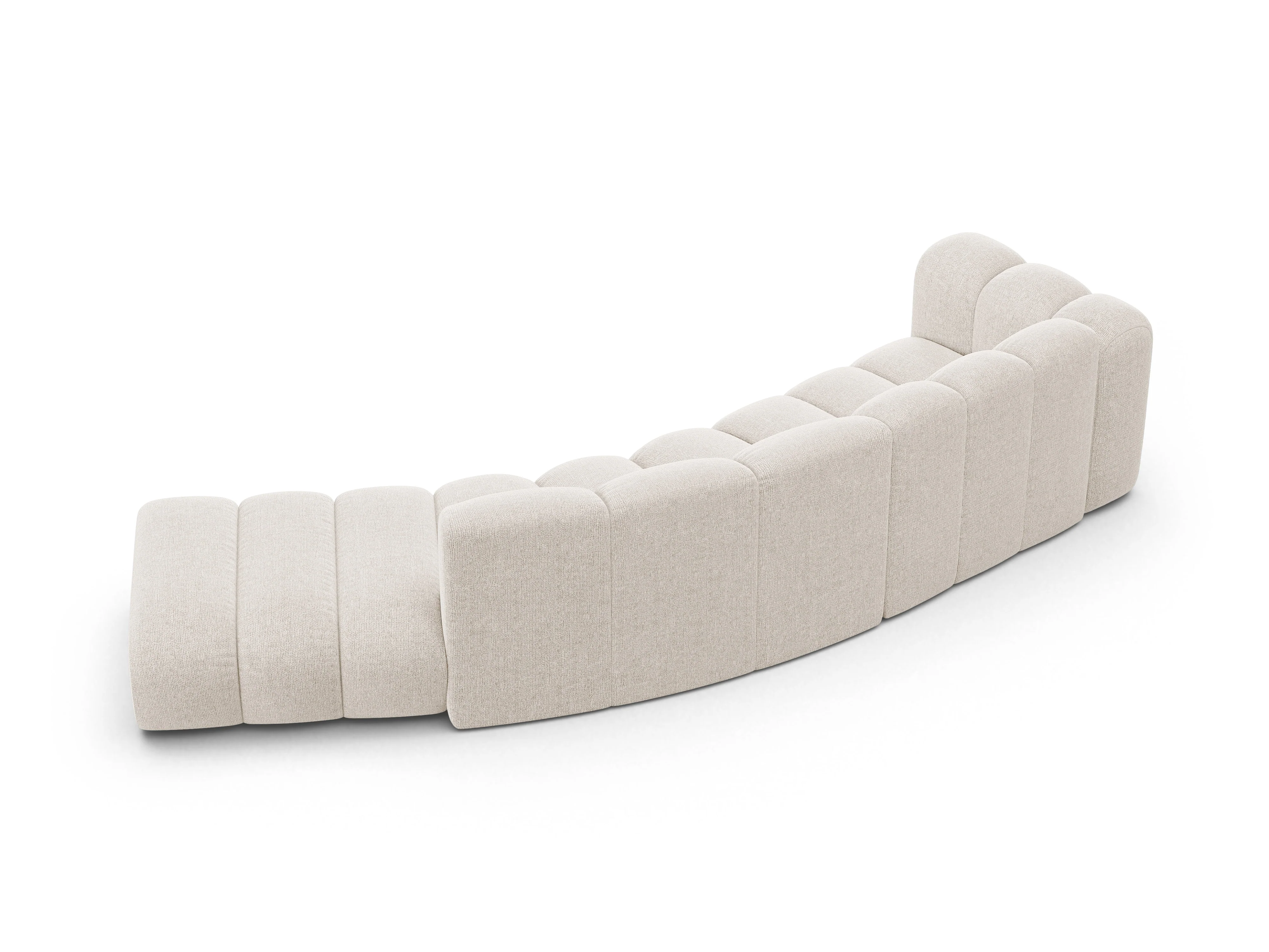 Sofa 5-osobowa prawostronna LUPINE jasny beżowy szenil - Image 4